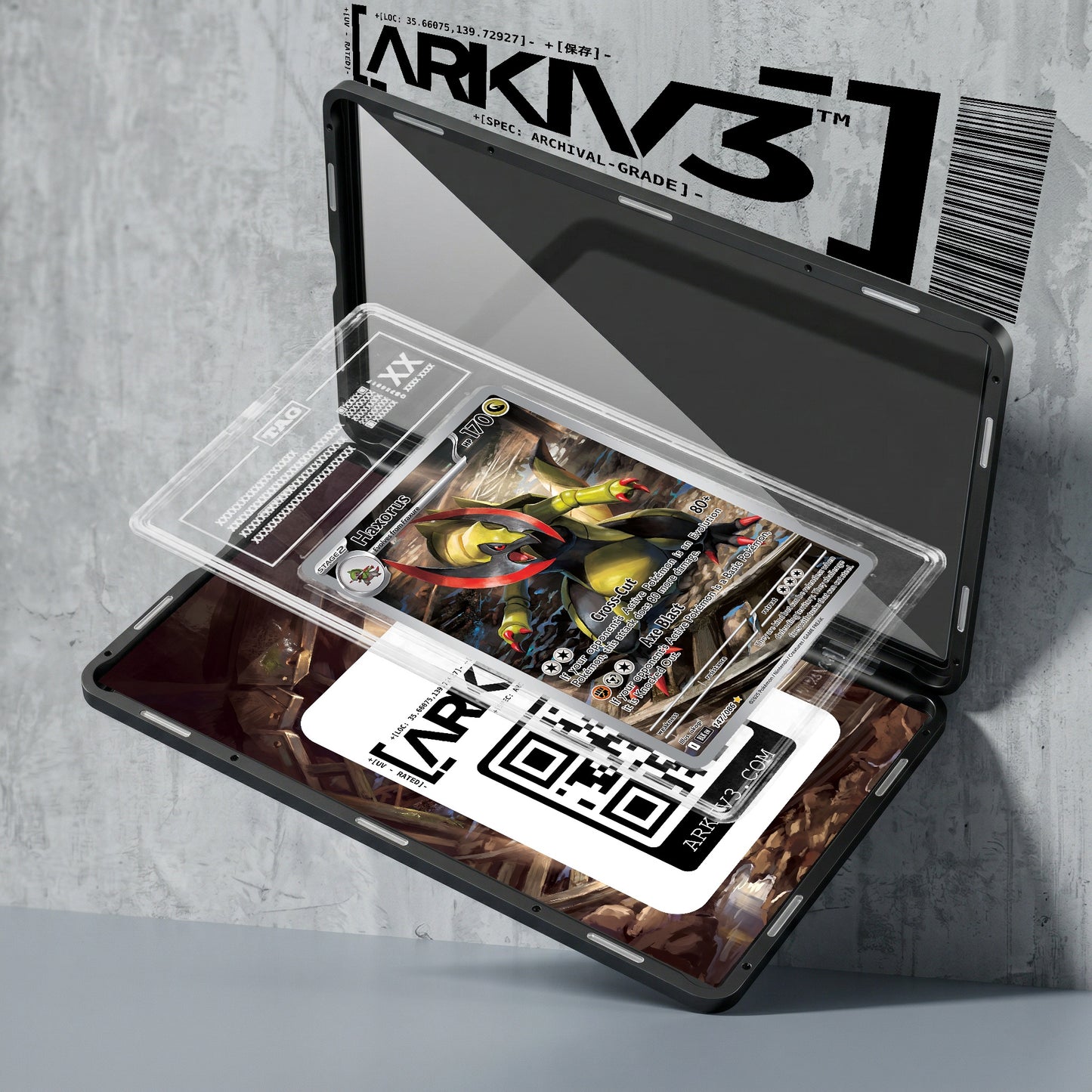 ARKIV3 TAG graded exploded mockup
