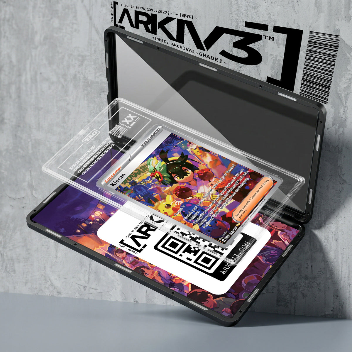 ARKIV3 TAG graded exploded mockup