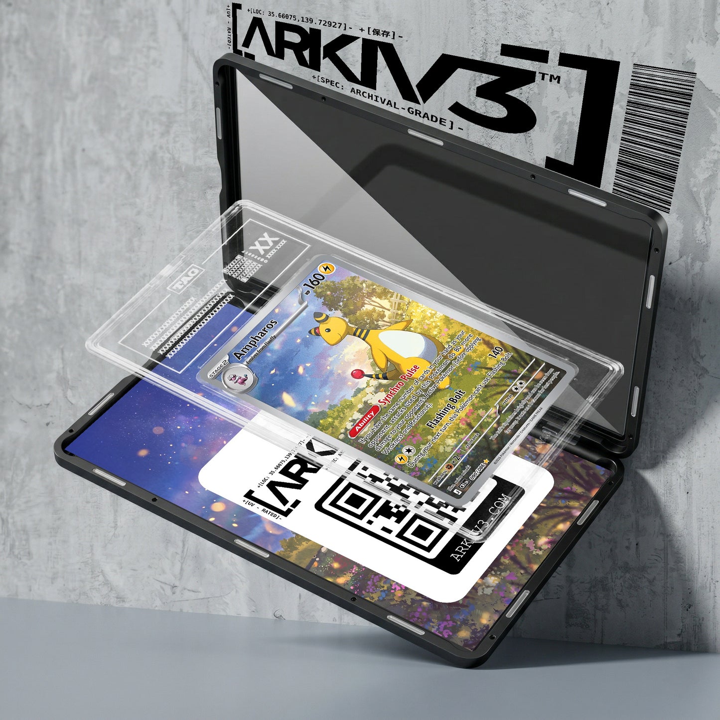 ARKIV3 TAG graded exploded mockup