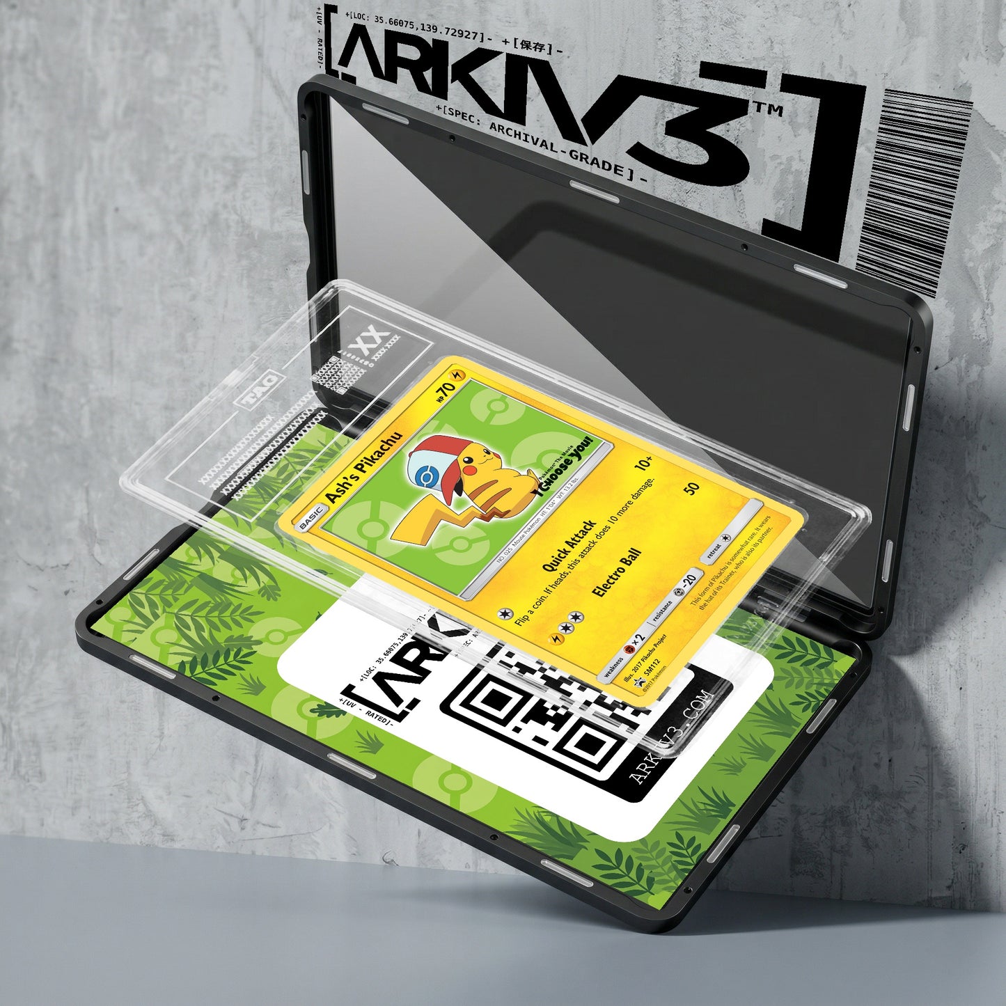 ARKIV3 TAG graded exploded mockup