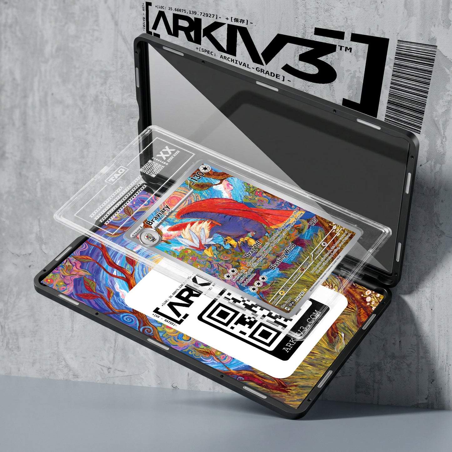 ARKIV3 TAG graded exploded mockup