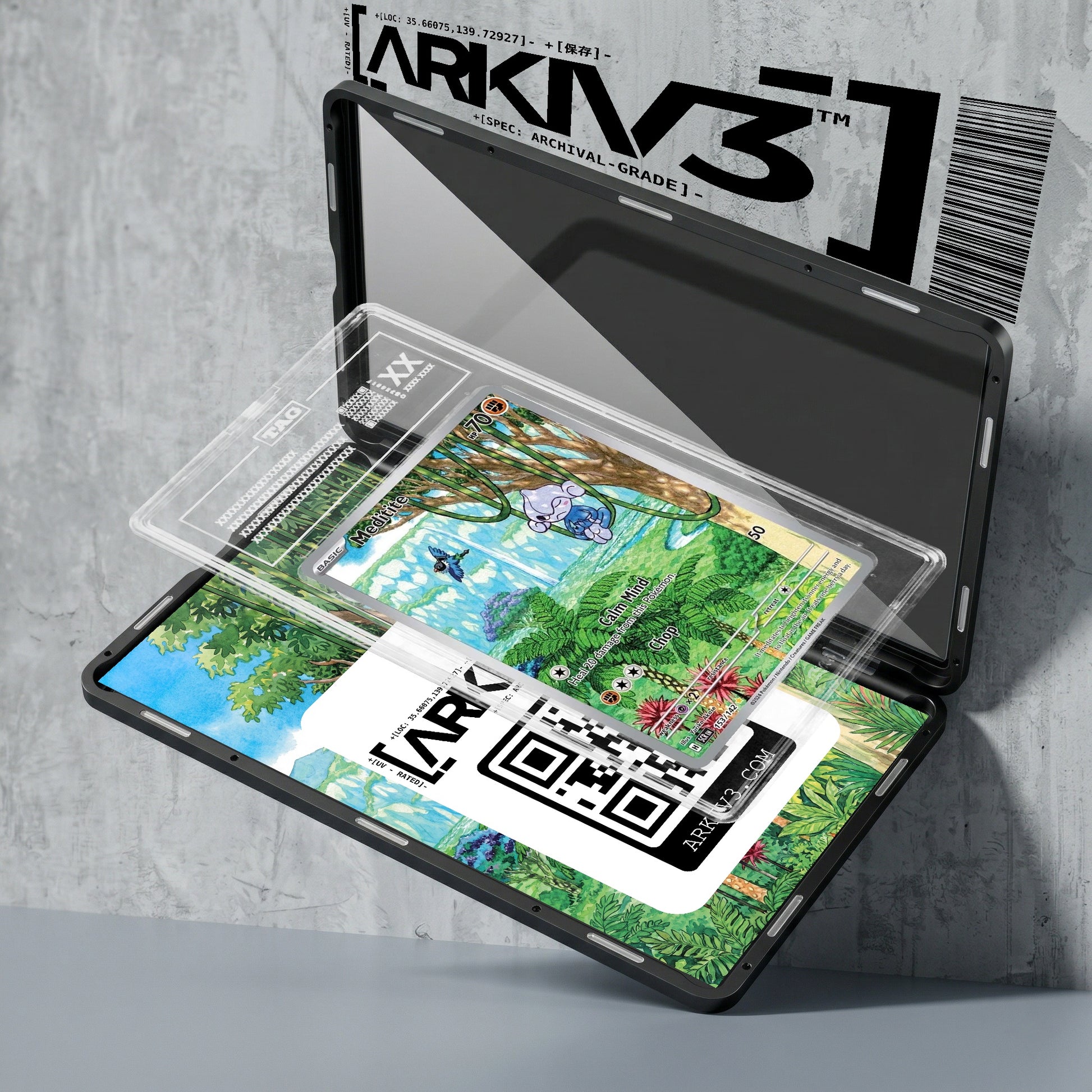 ARKIV3 TAG graded exploded mockup