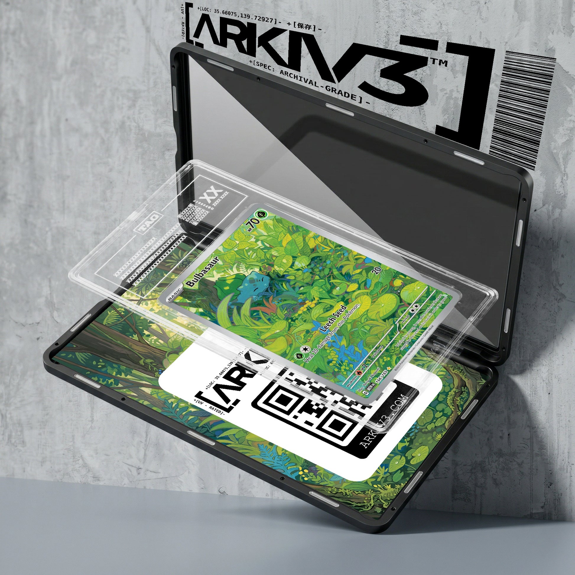 ARKIV3 TAG graded exploded mockup