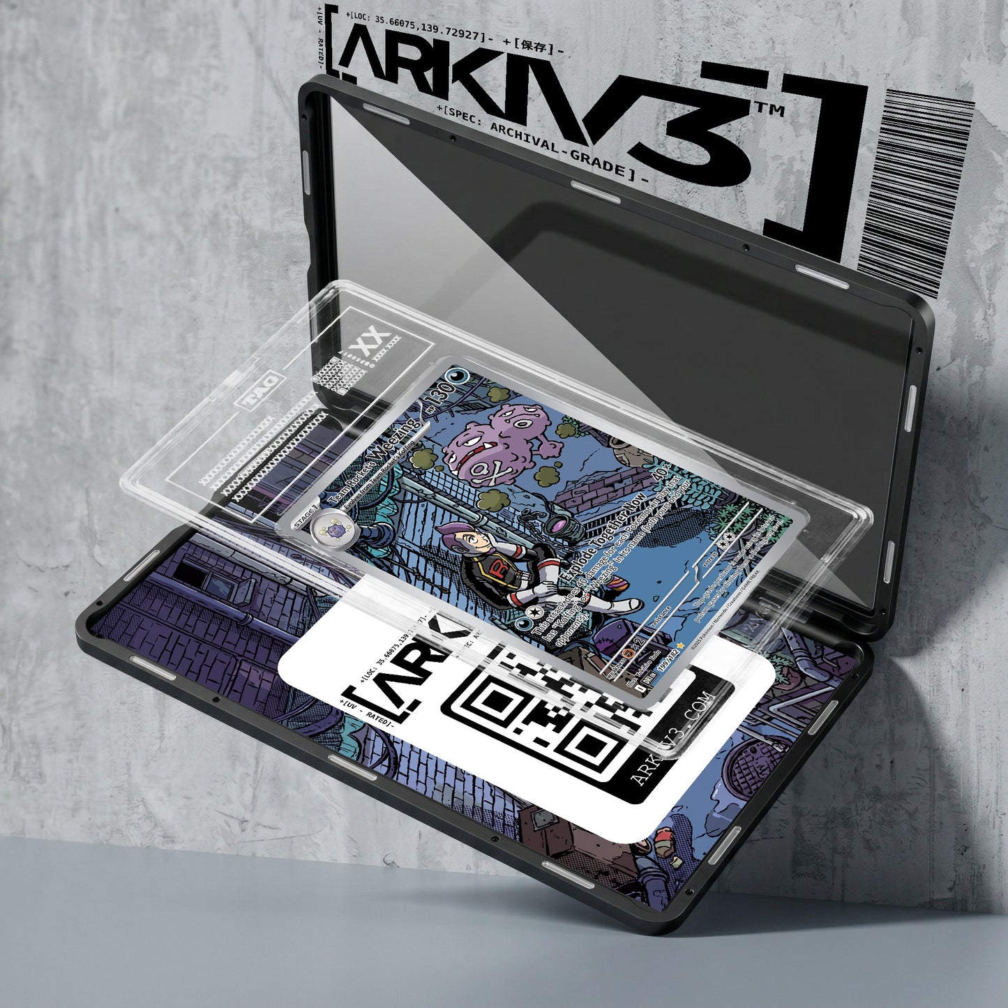 ARKIV3 TAG graded exploded mockup