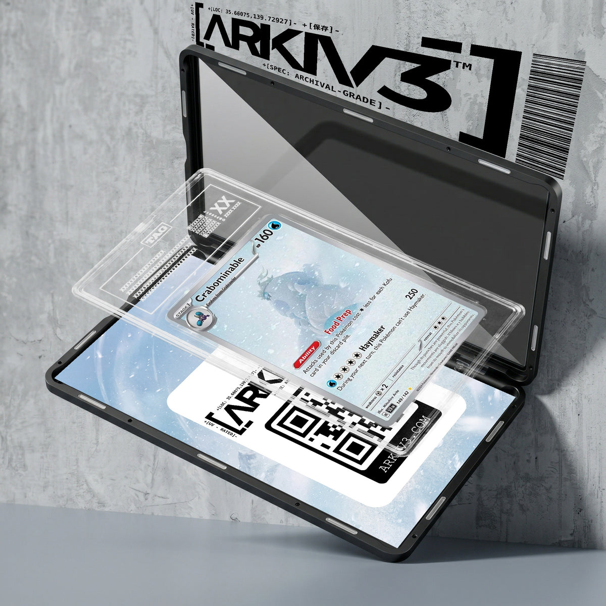 ARKIV3 TAG graded exploded mockup