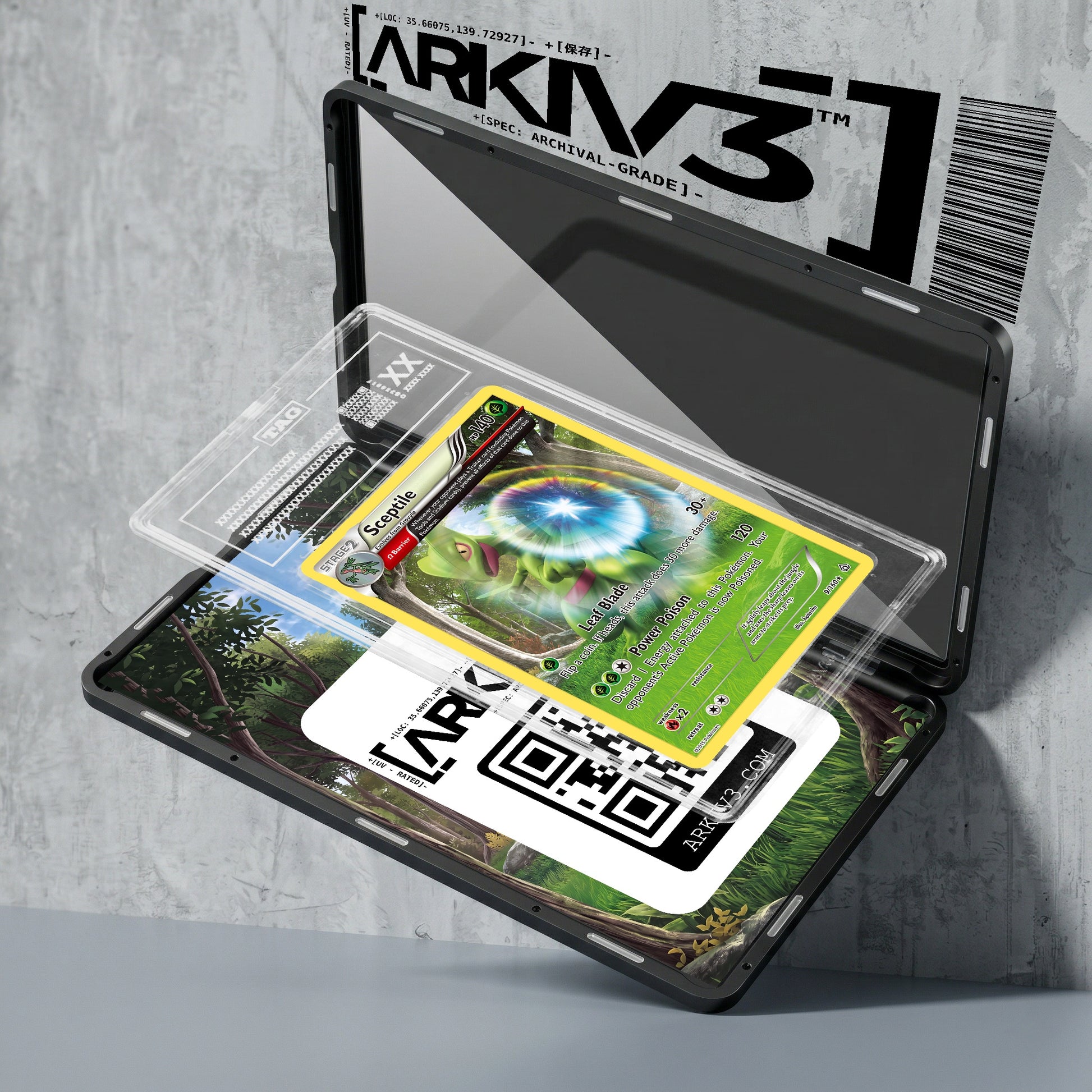 ARKIV3 TAG graded exploded mockup