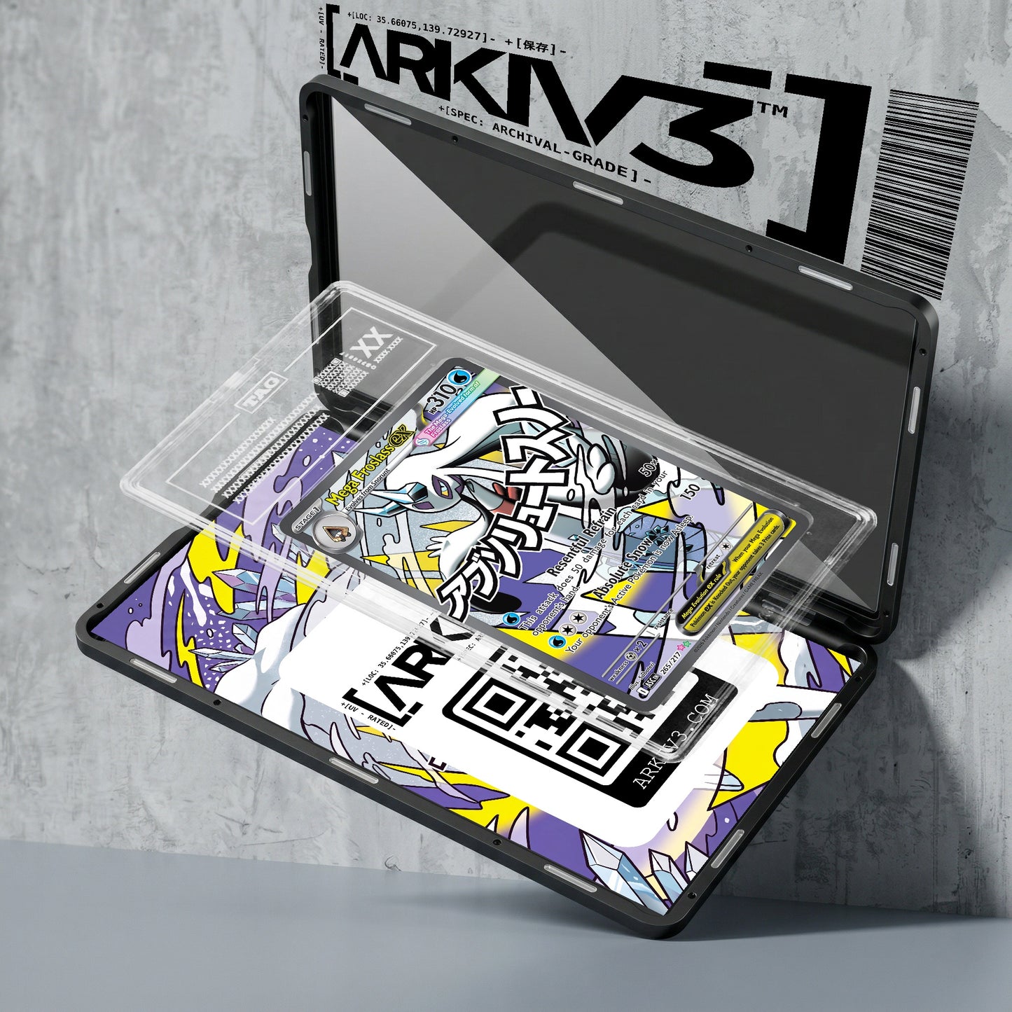 ARKIV3 TAG graded exploded mockup