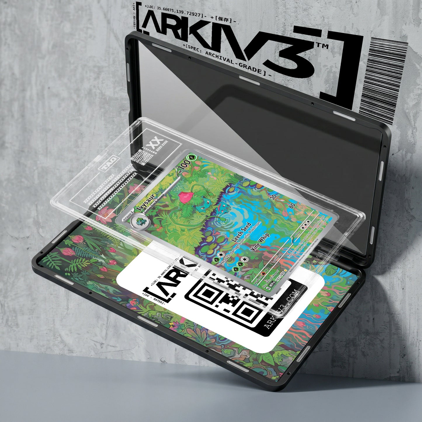 ARKIV3 TAG graded exploded mockup