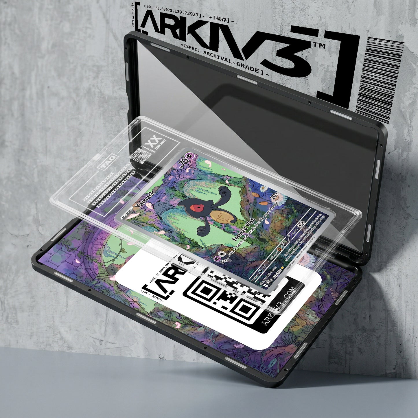ARKIV3 TAG graded exploded mockup