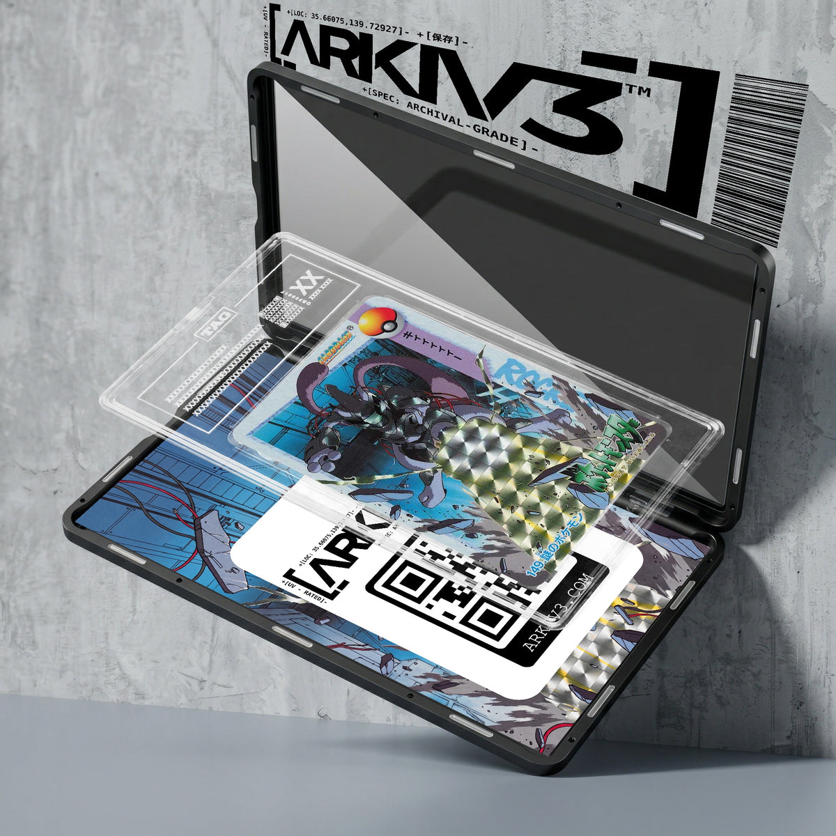 ARKIV3 TAG graded exploded mockup