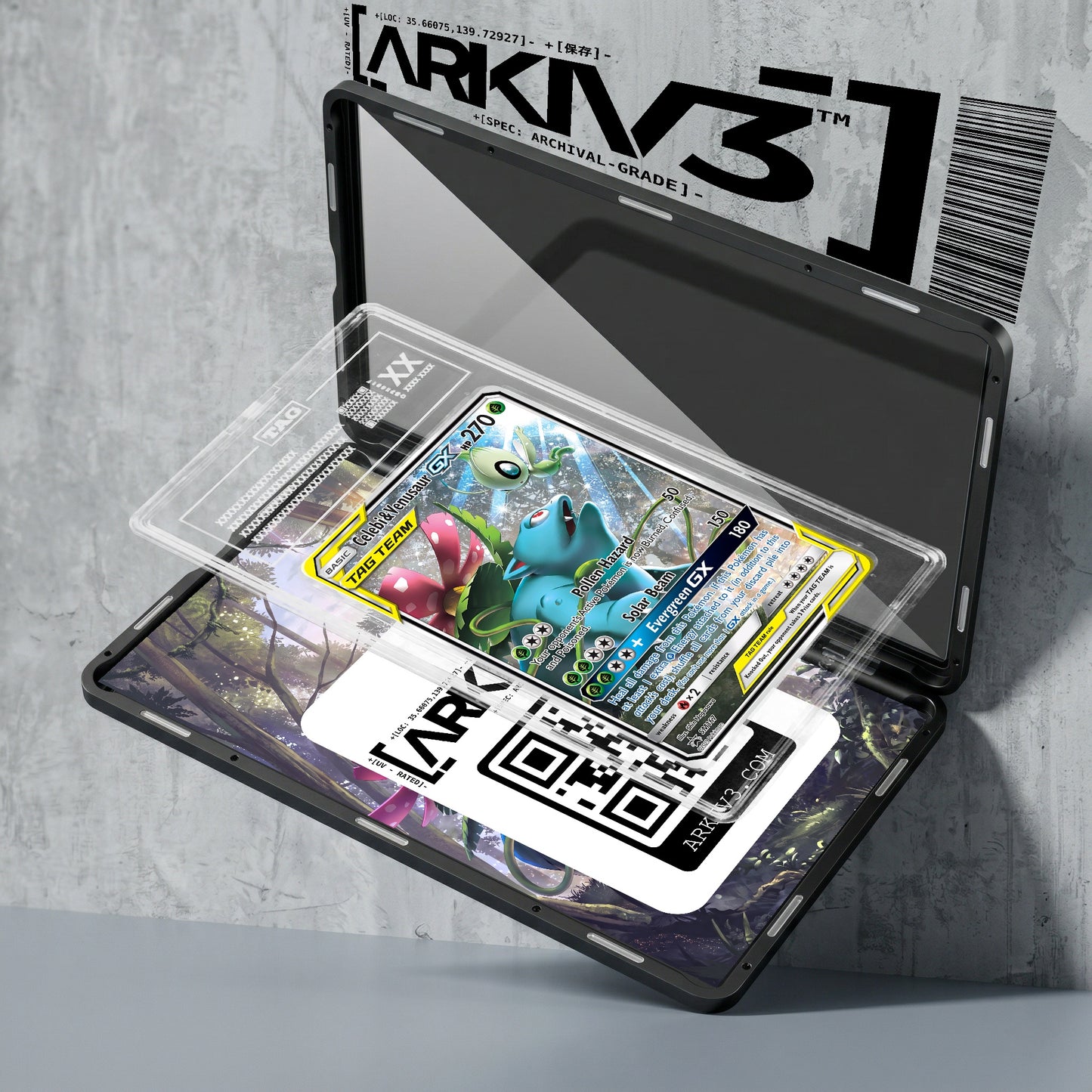 ARKIV3 TAG graded exploded mockup