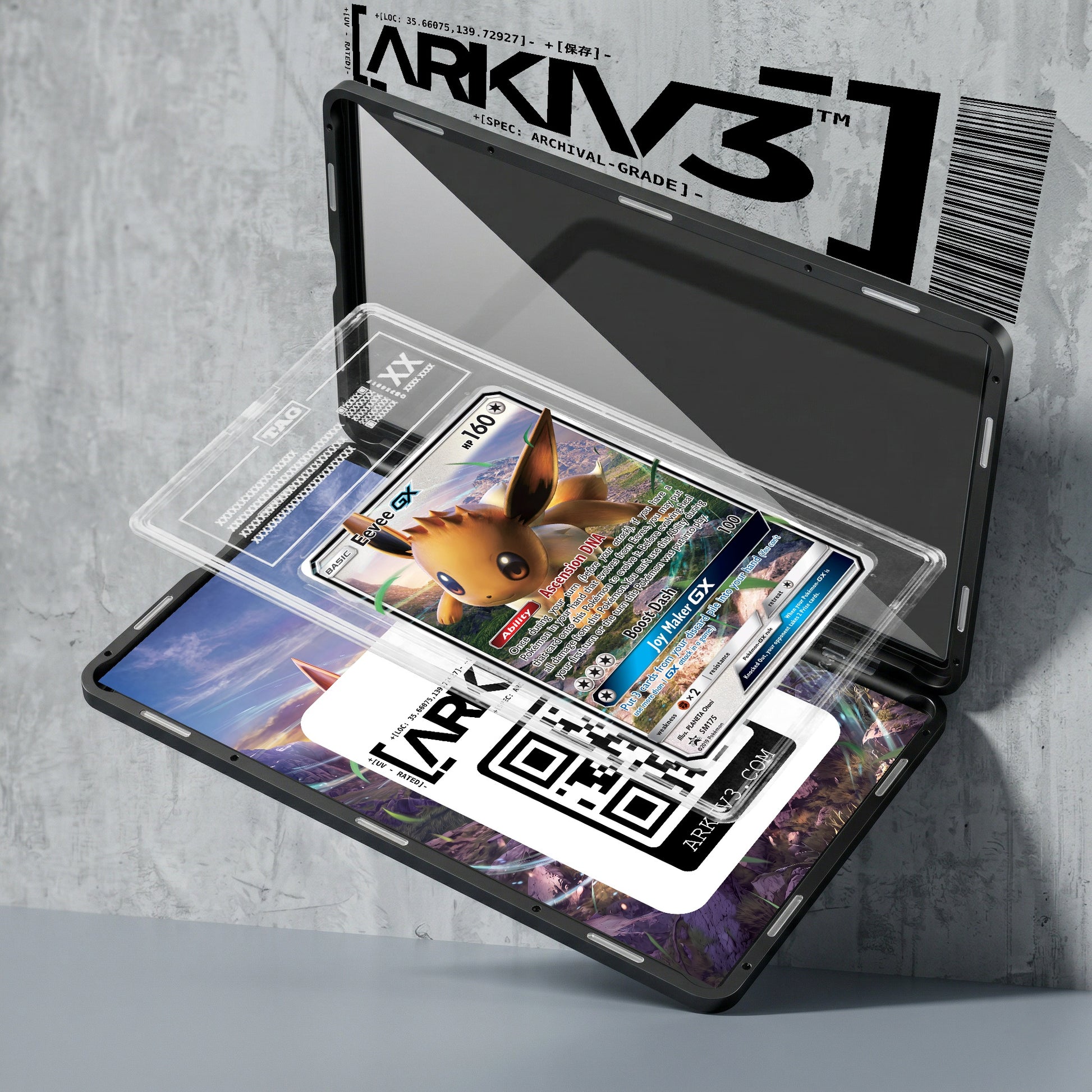 ARKIV3 TAG graded exploded mockup