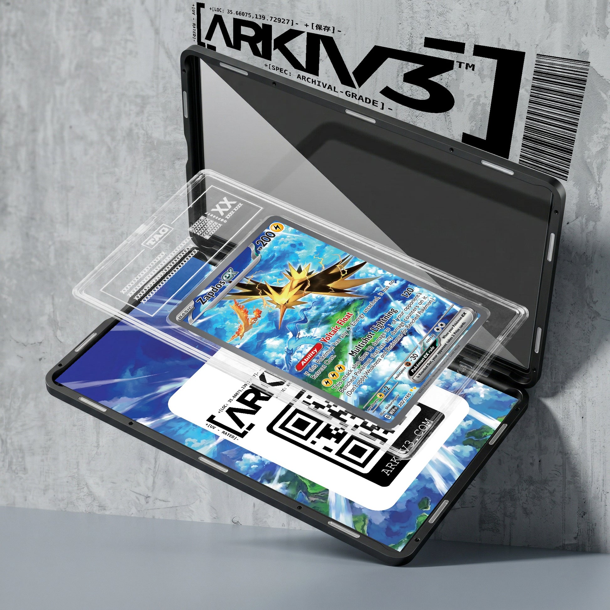 ARKIV3 TAG graded exploded mockup