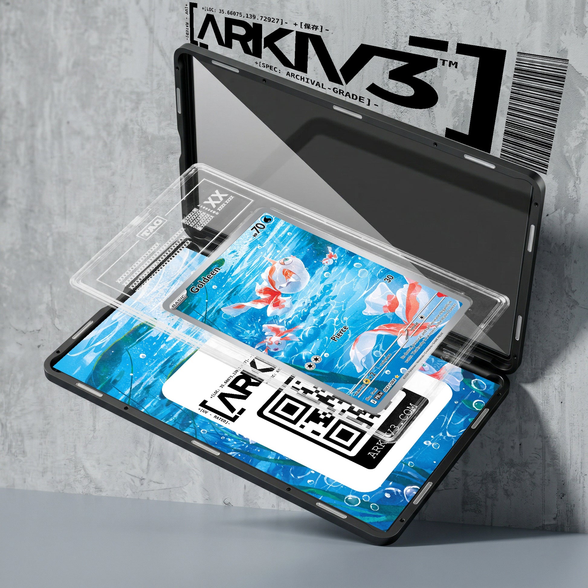 ARKIV3 TAG graded exploded mockup