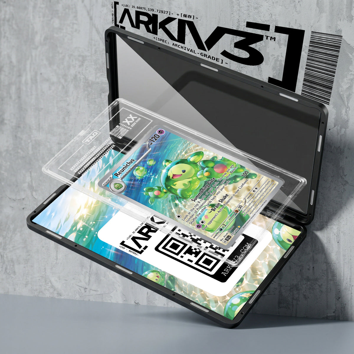 ARKIV3 TAG graded exploded mockup