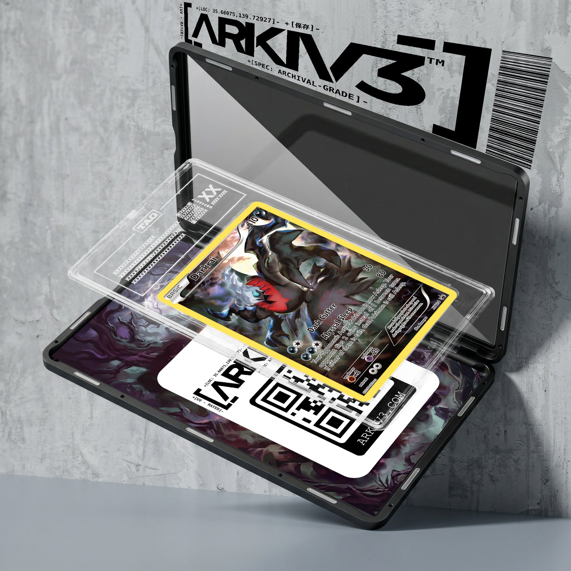 ARKIV3 TAG graded exploded mockup