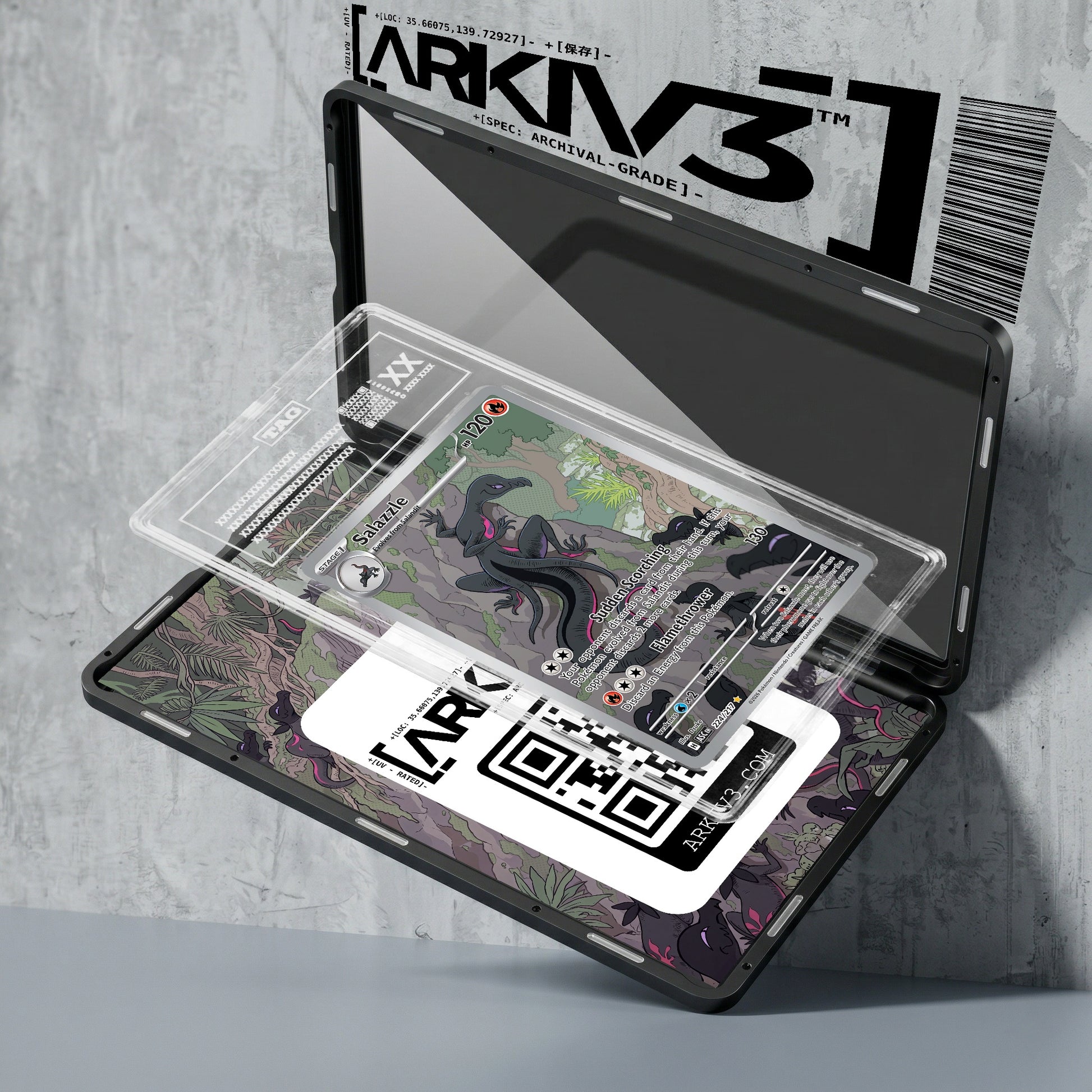 ARKIV3 TAG graded exploded mockup