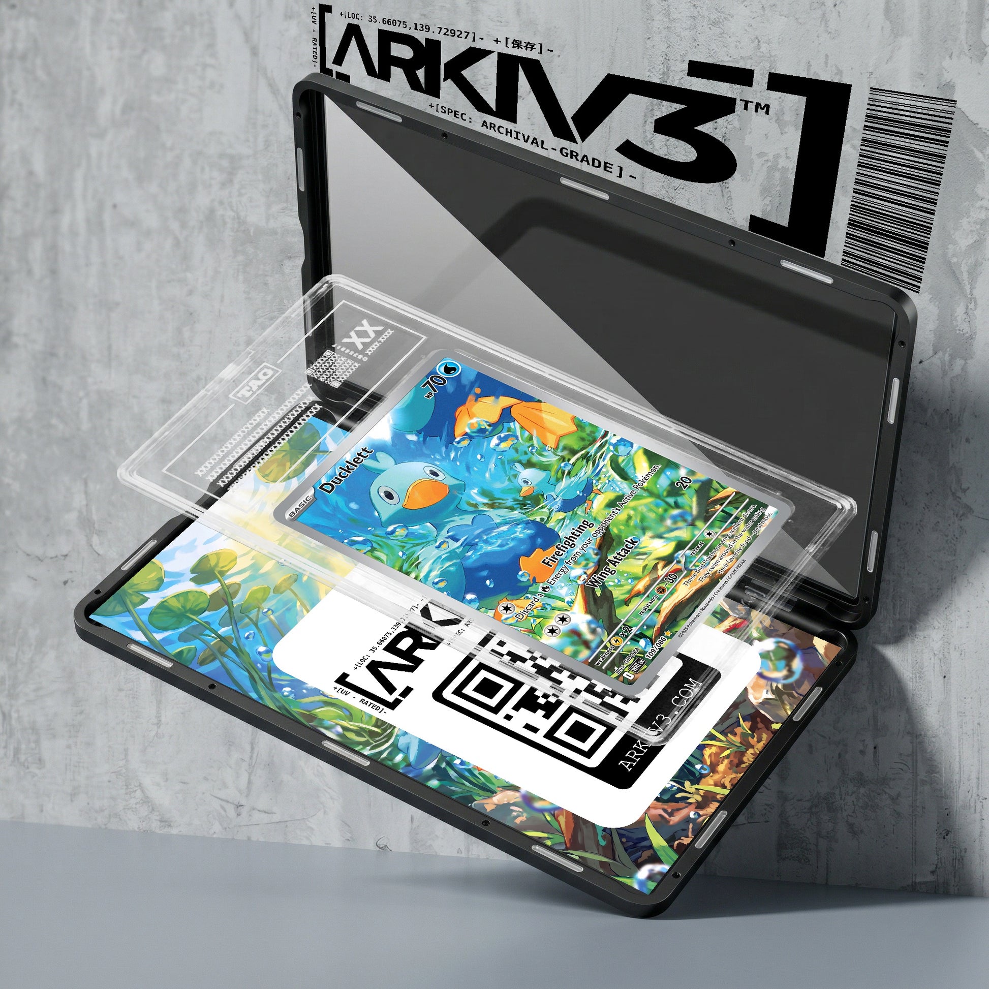 ARKIV3 TAG graded exploded mockup
