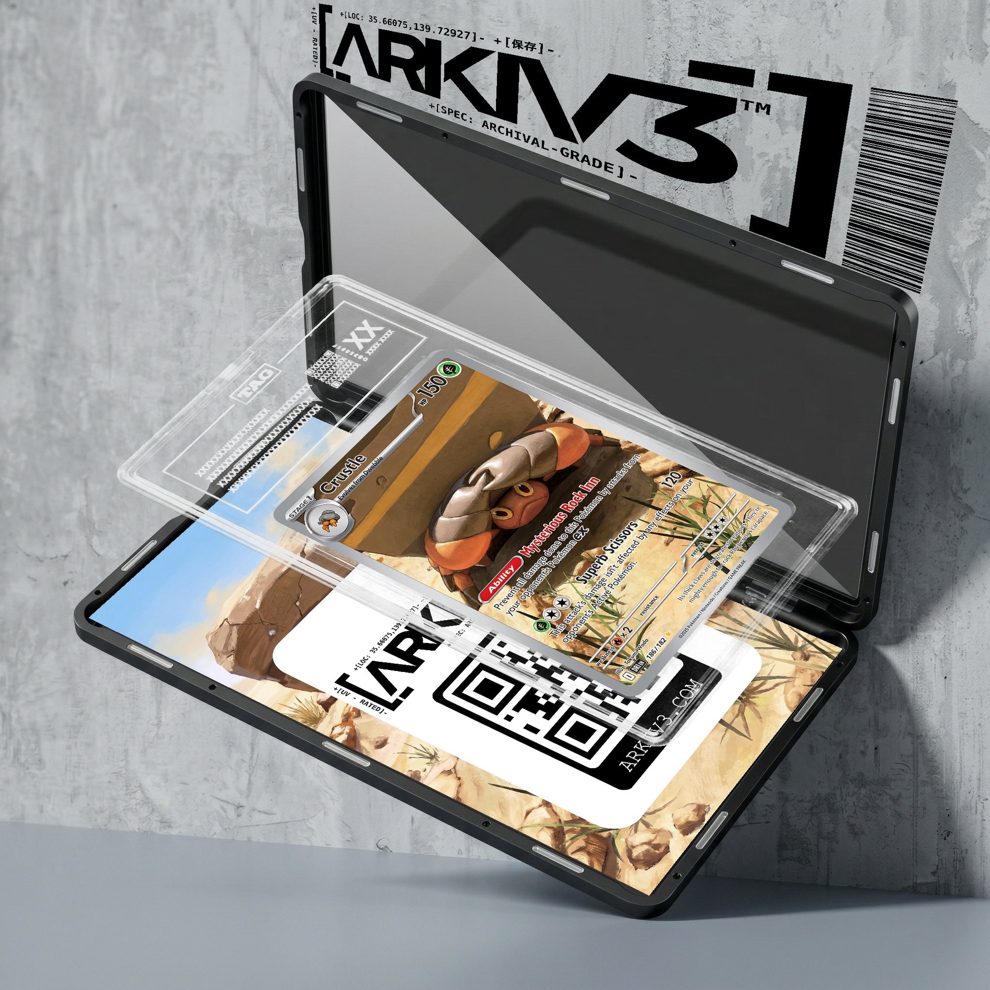 ARKIV3 TAG graded exploded mockup
