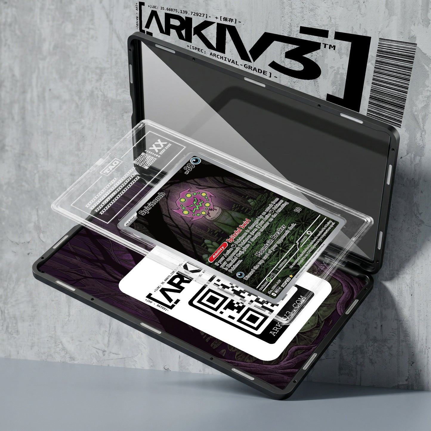 ARKIV3 TAG graded exploded mockup