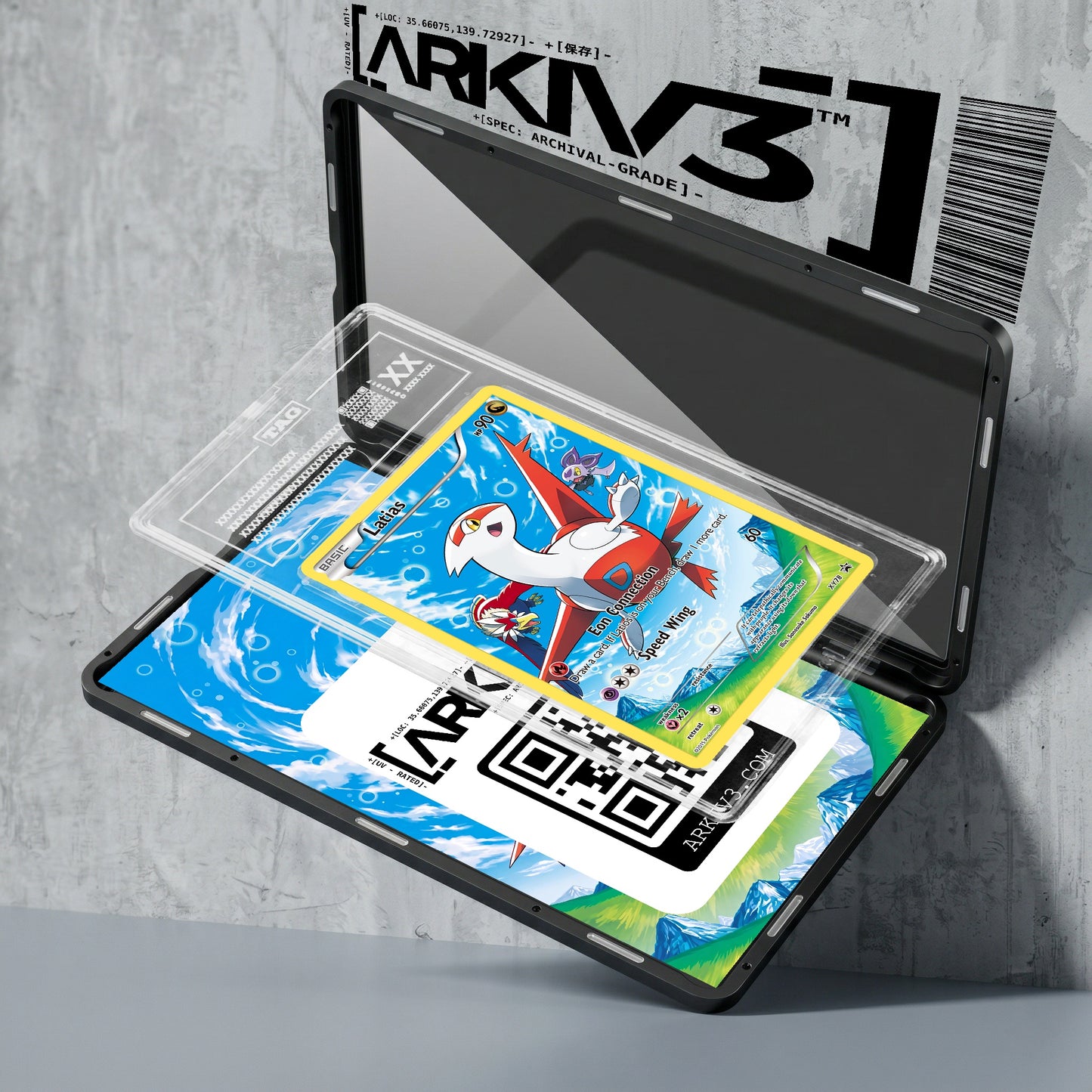 ARKIV3 TAG graded exploded mockup