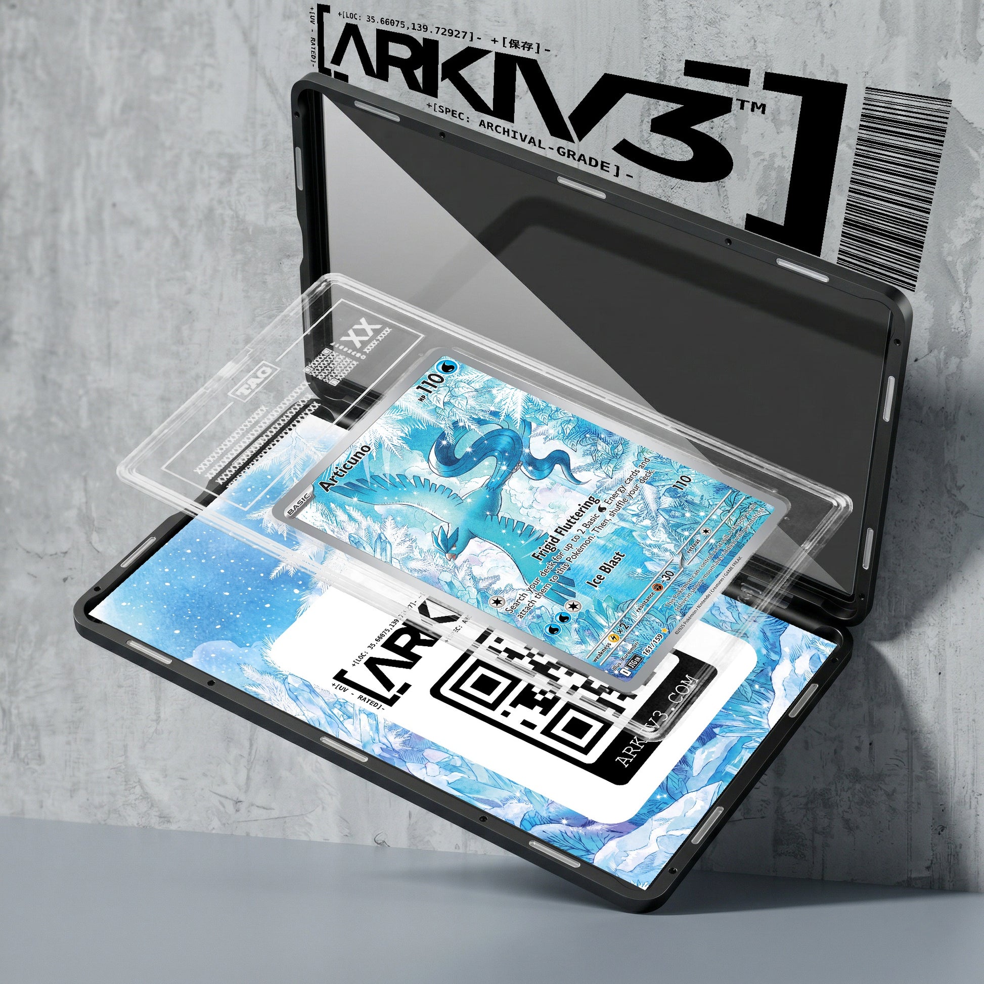 ARKIV3 TAG graded exploded mockup