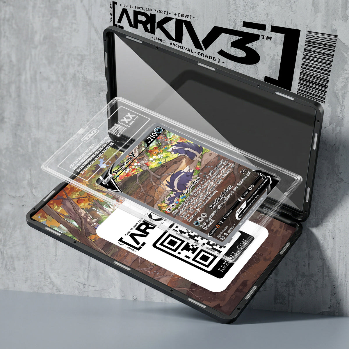 ARKIV3 TAG graded exploded mockup
