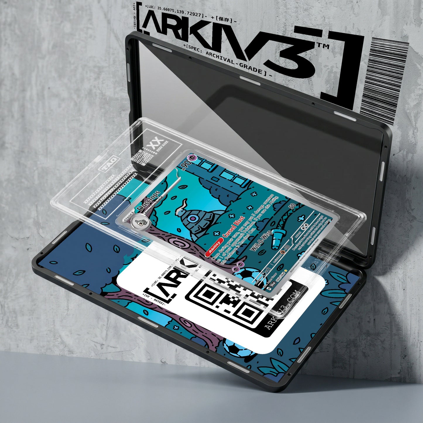 ARKIV3 TAG graded exploded mockup