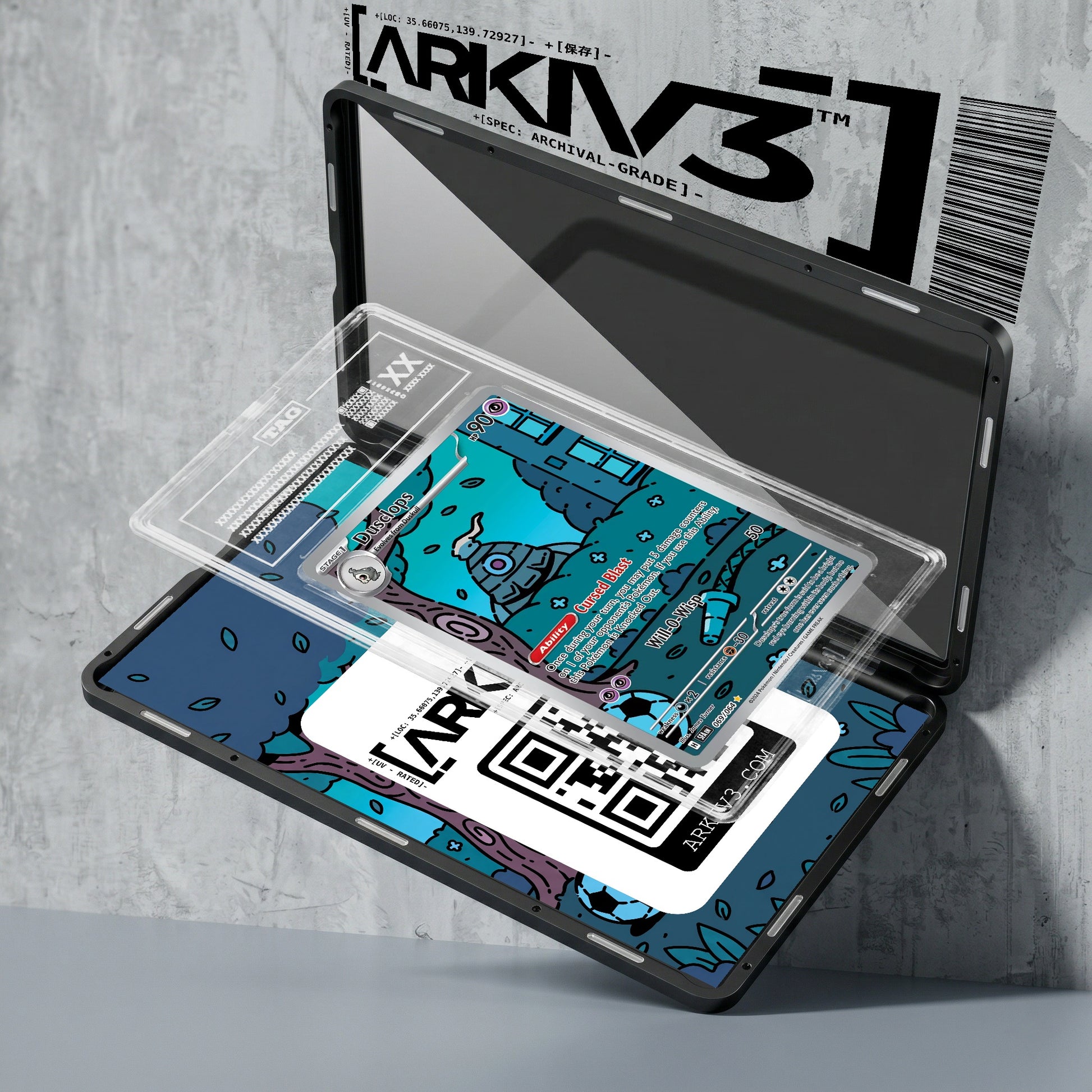 ARKIV3 TAG graded exploded mockup