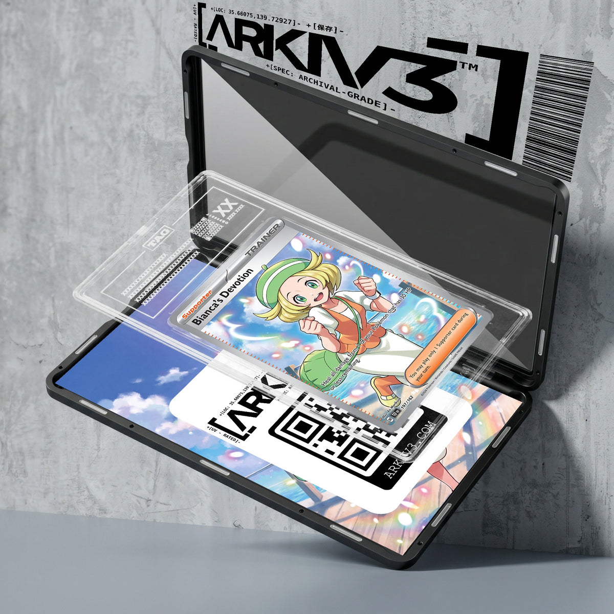 ARKIV3 TAG graded exploded mockup