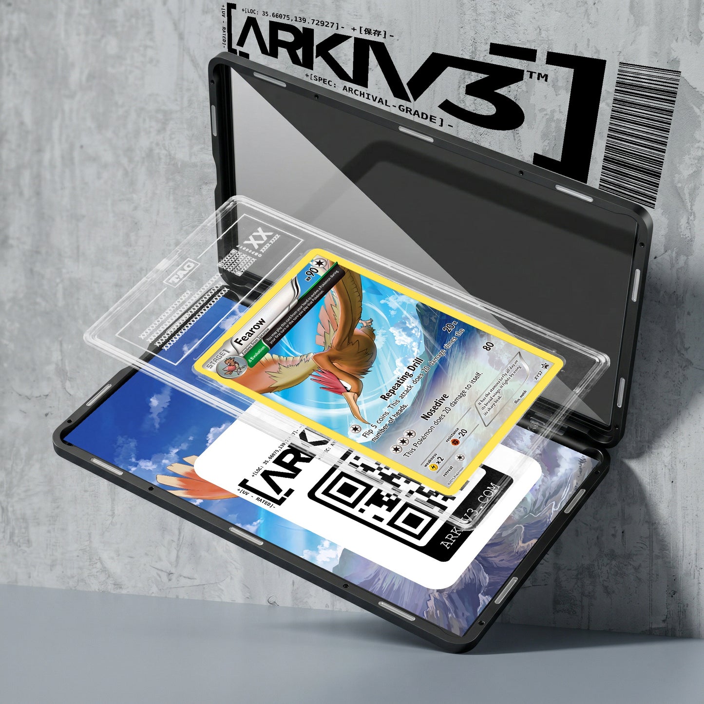 ARKIV3 TAG graded exploded mockup