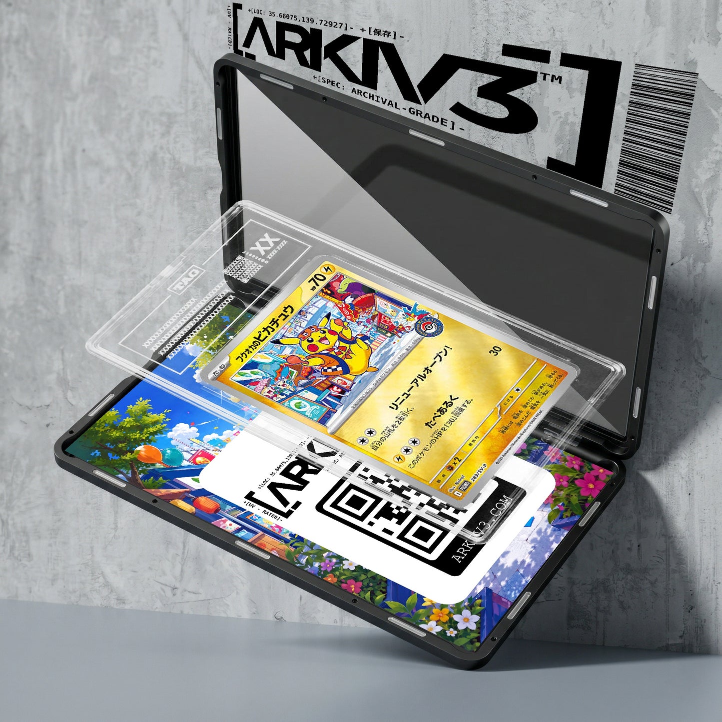 ARKIV3 TAG graded exploded mockup