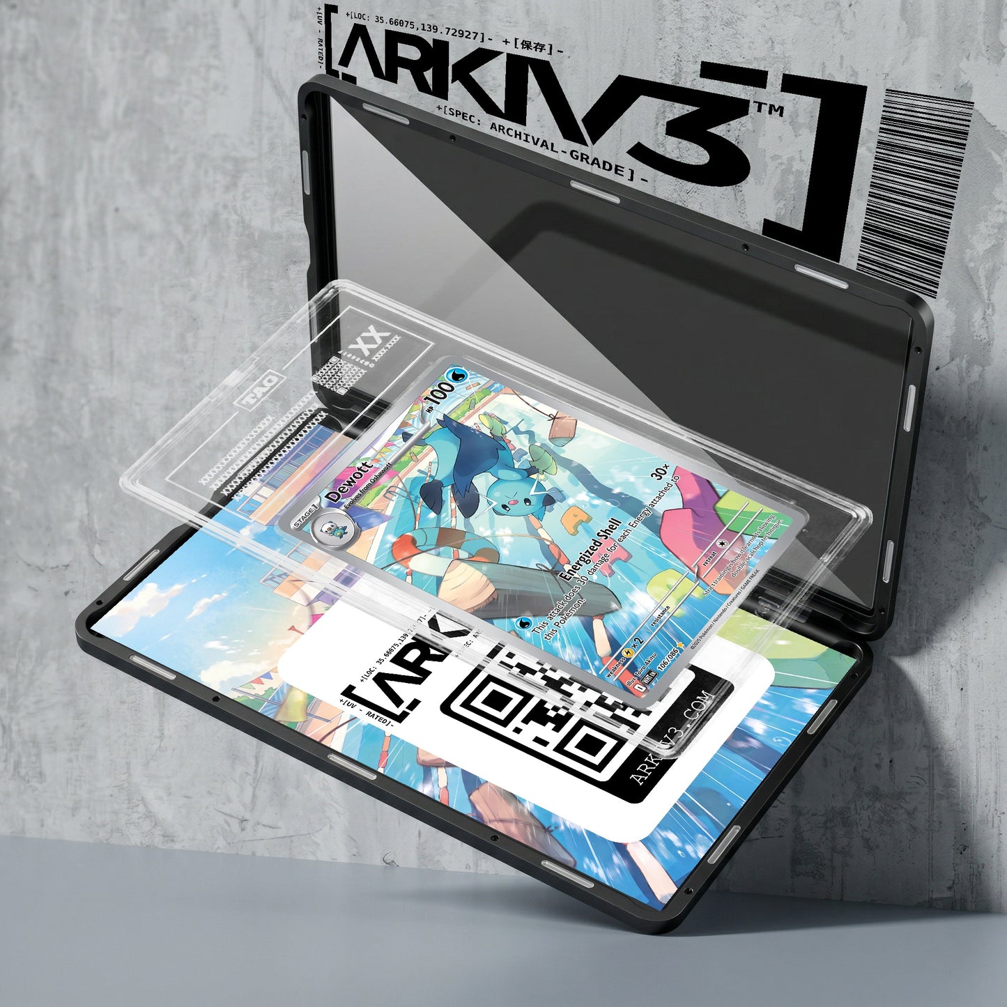 ARKIV3 TAG graded exploded mockup
