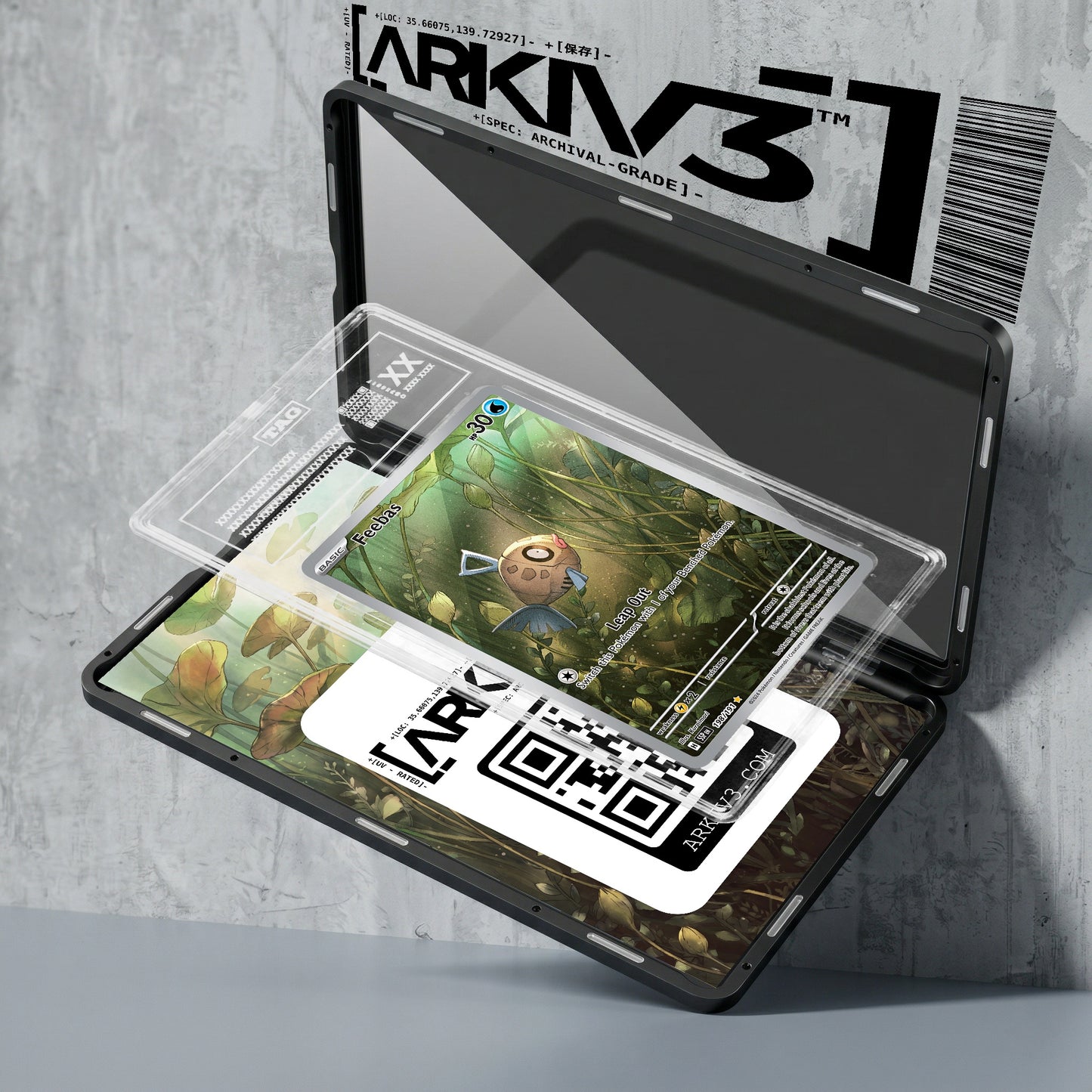 ARKIV3 TAG graded exploded mockup
