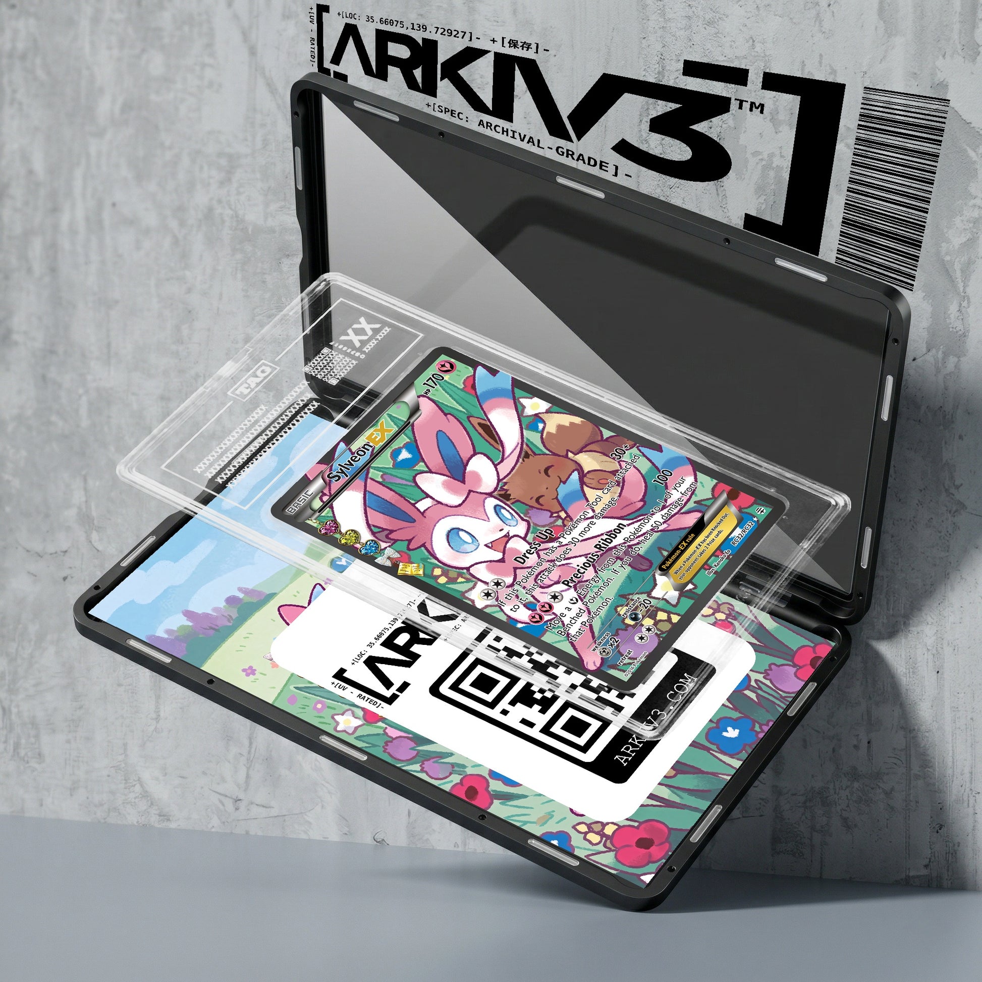 ARKIV3 TAG graded exploded mockup