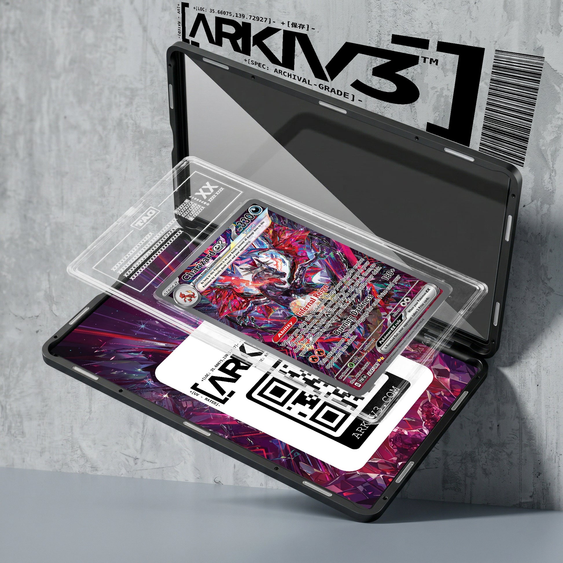 ARKIV3 TAG graded exploded mockup