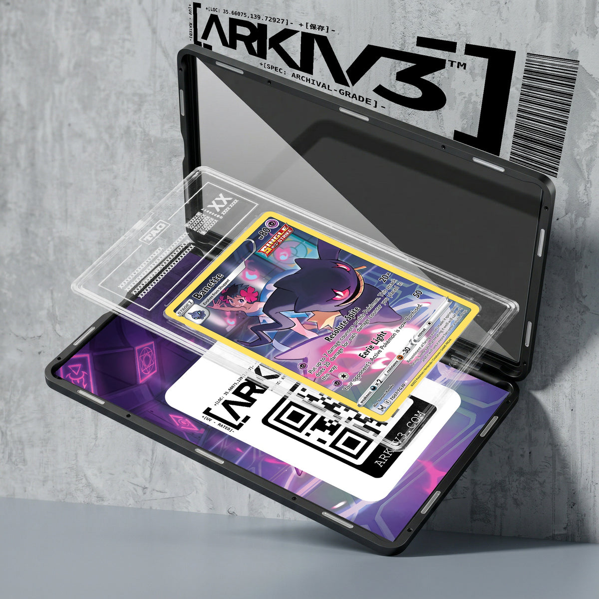 ARKIV3 TAG graded exploded mockup