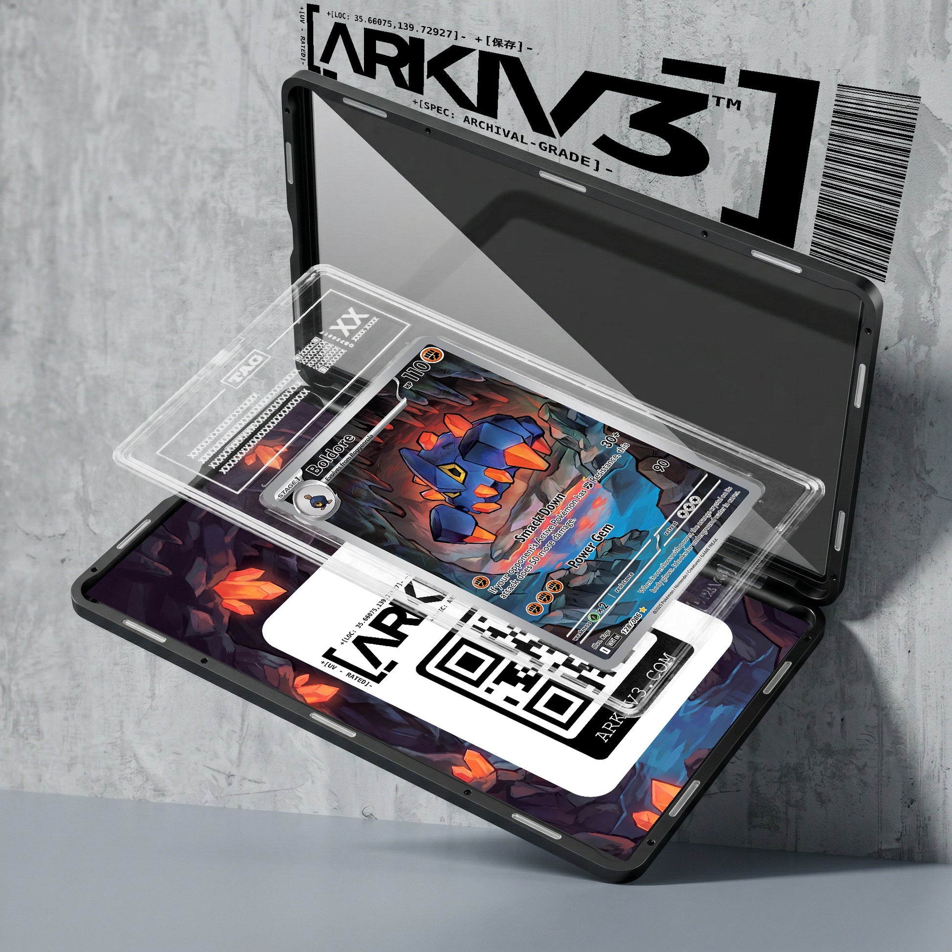 ARKIV3 TAG graded exploded mockup