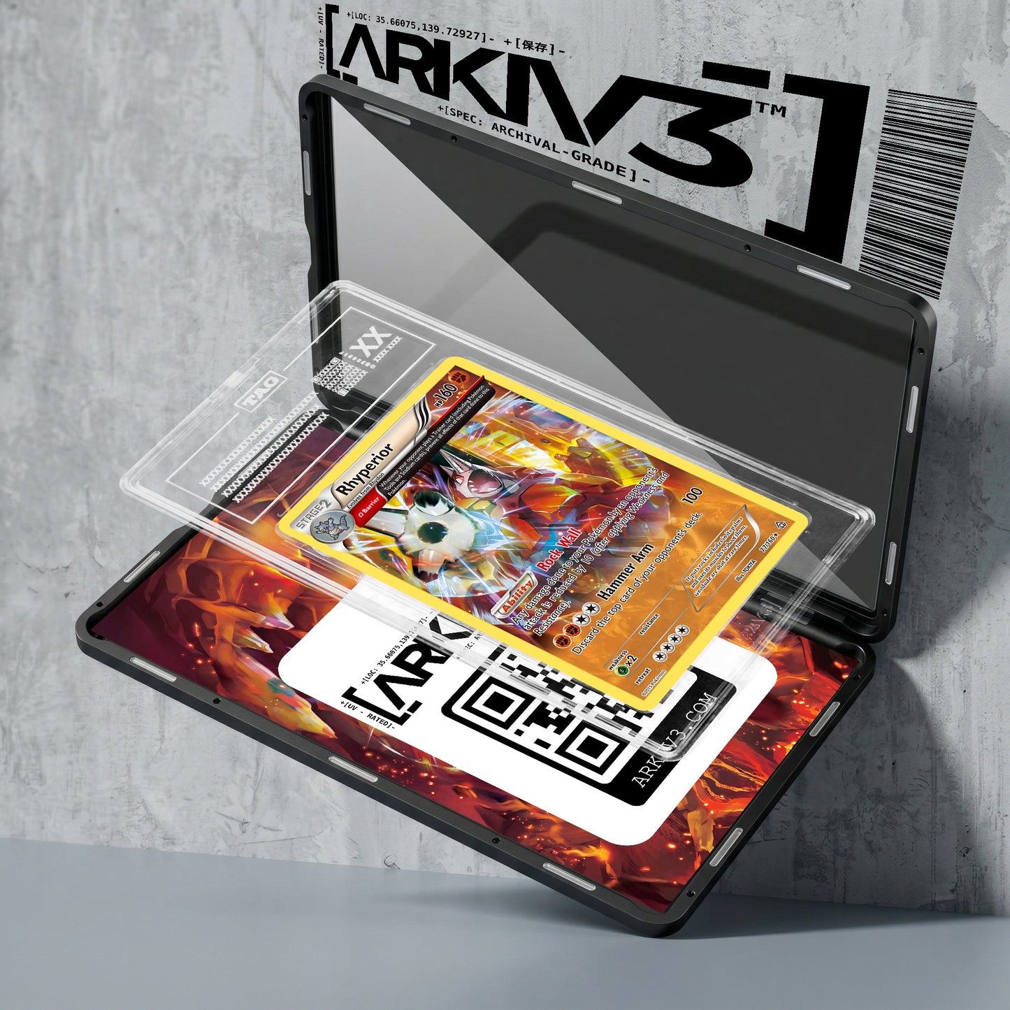 ARKIV3 TAG graded exploded mockup