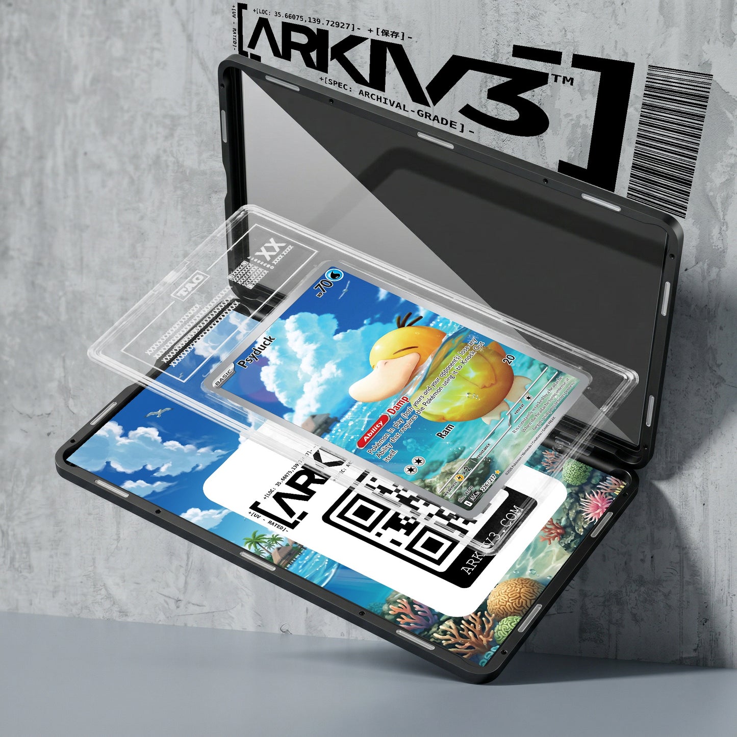 ARKIV3 TAG graded exploded mockup
