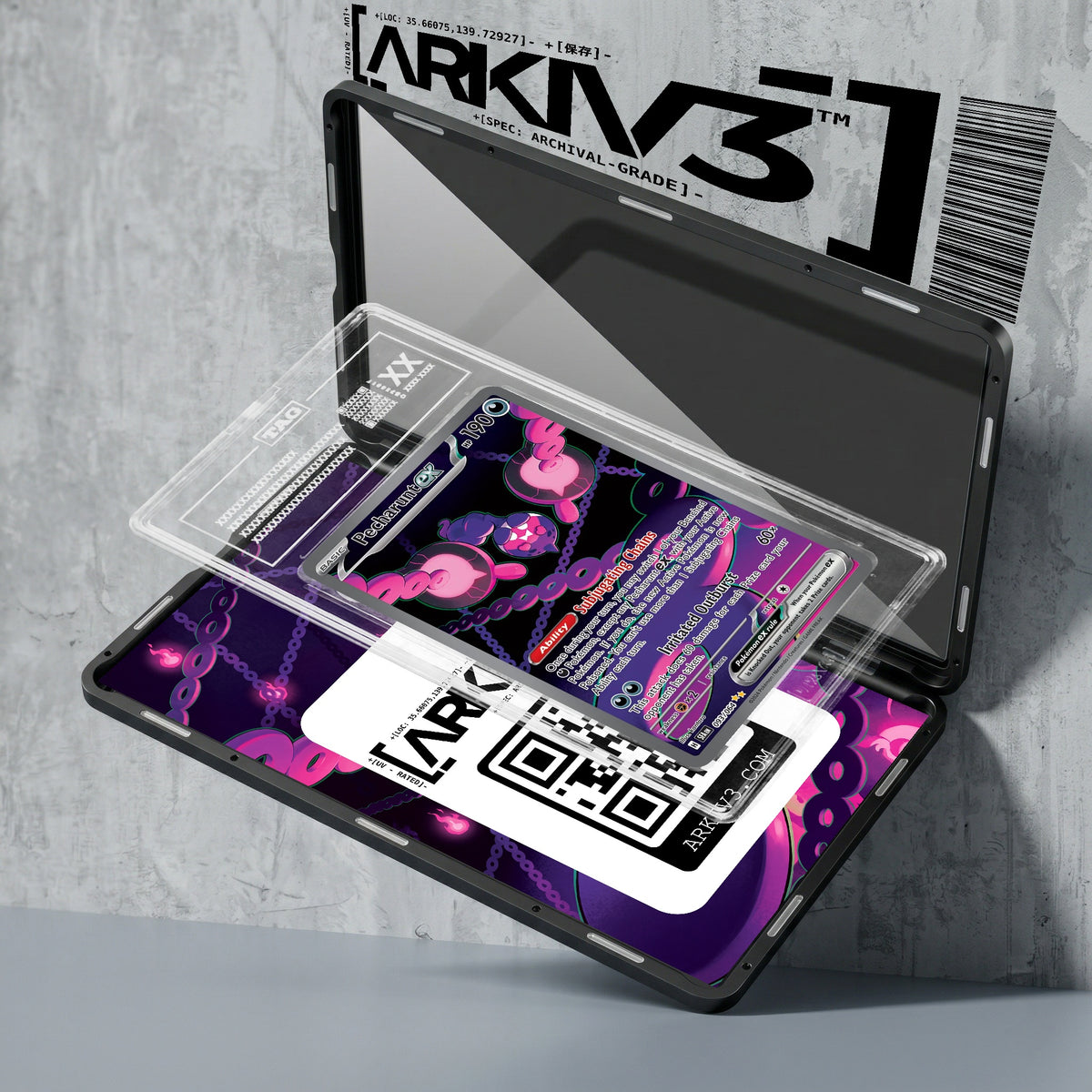 ARKIV3 TAG graded exploded mockup