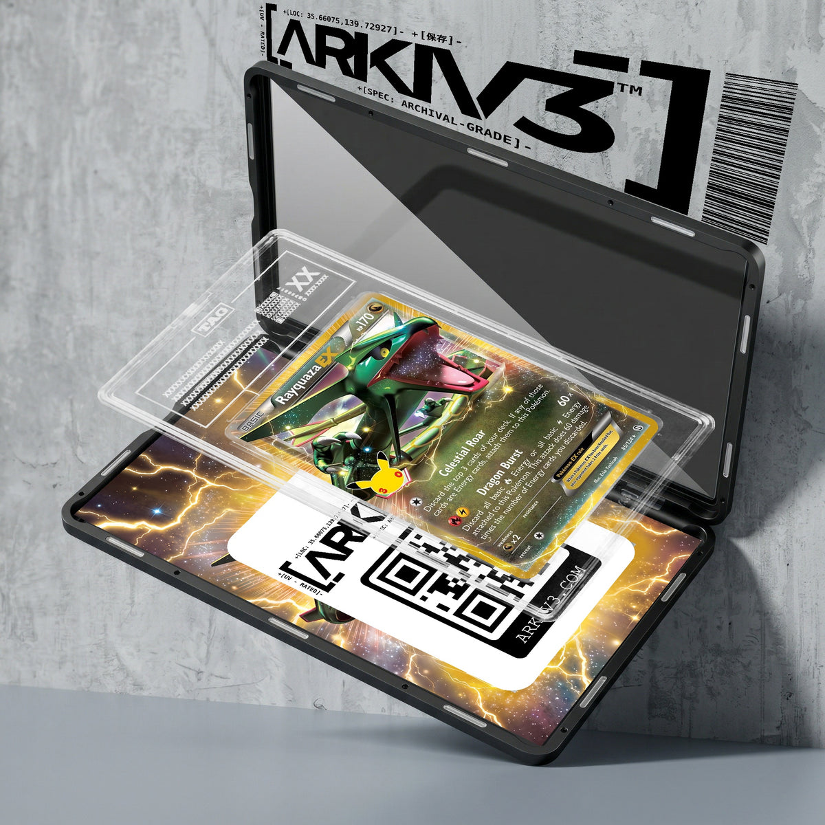 ARKIV3 TAG graded exploded mockup