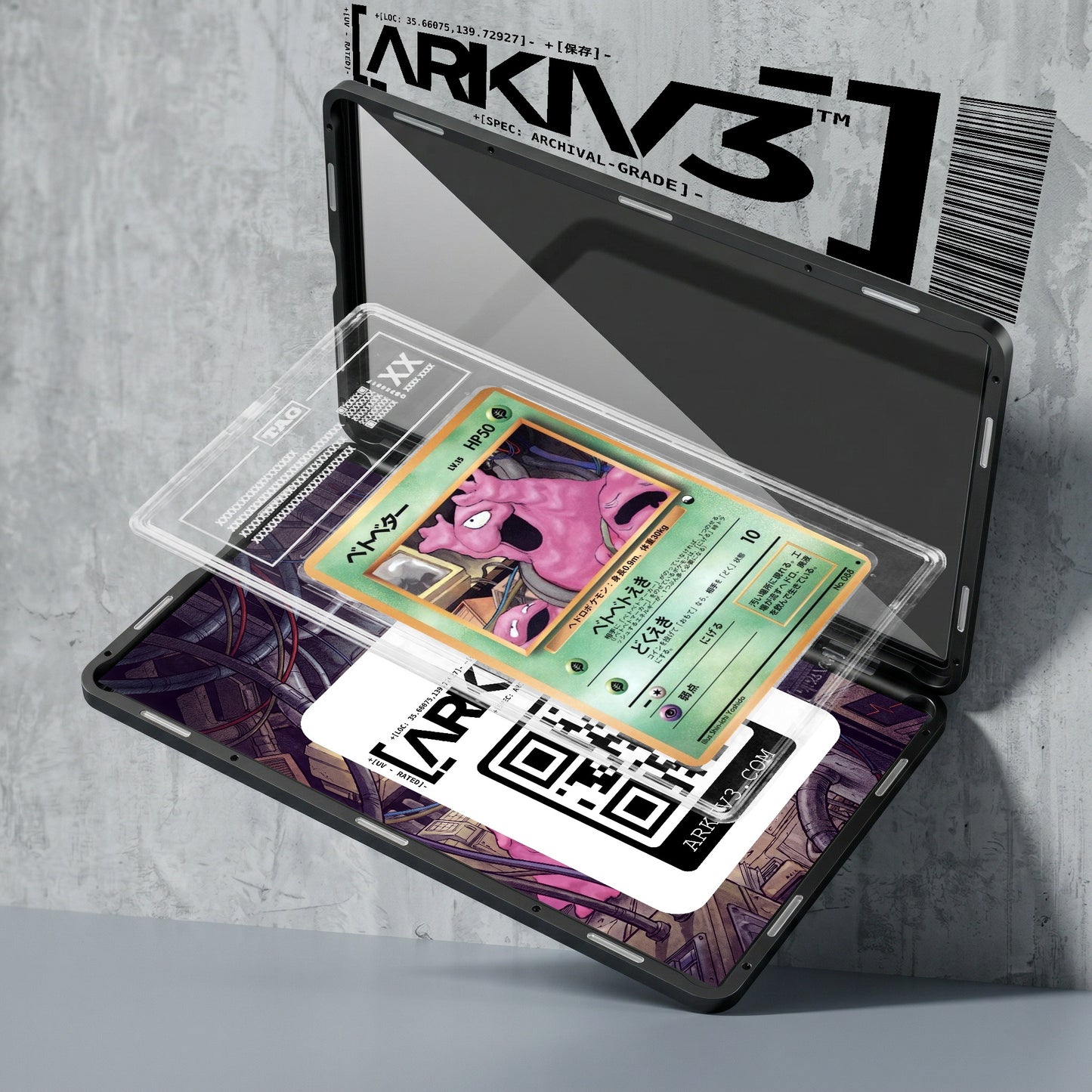 ARKIV3 TAG graded exploded mockup