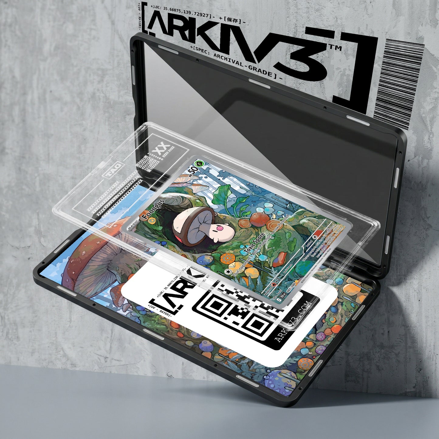 ARKIV3 TAG graded exploded mockup