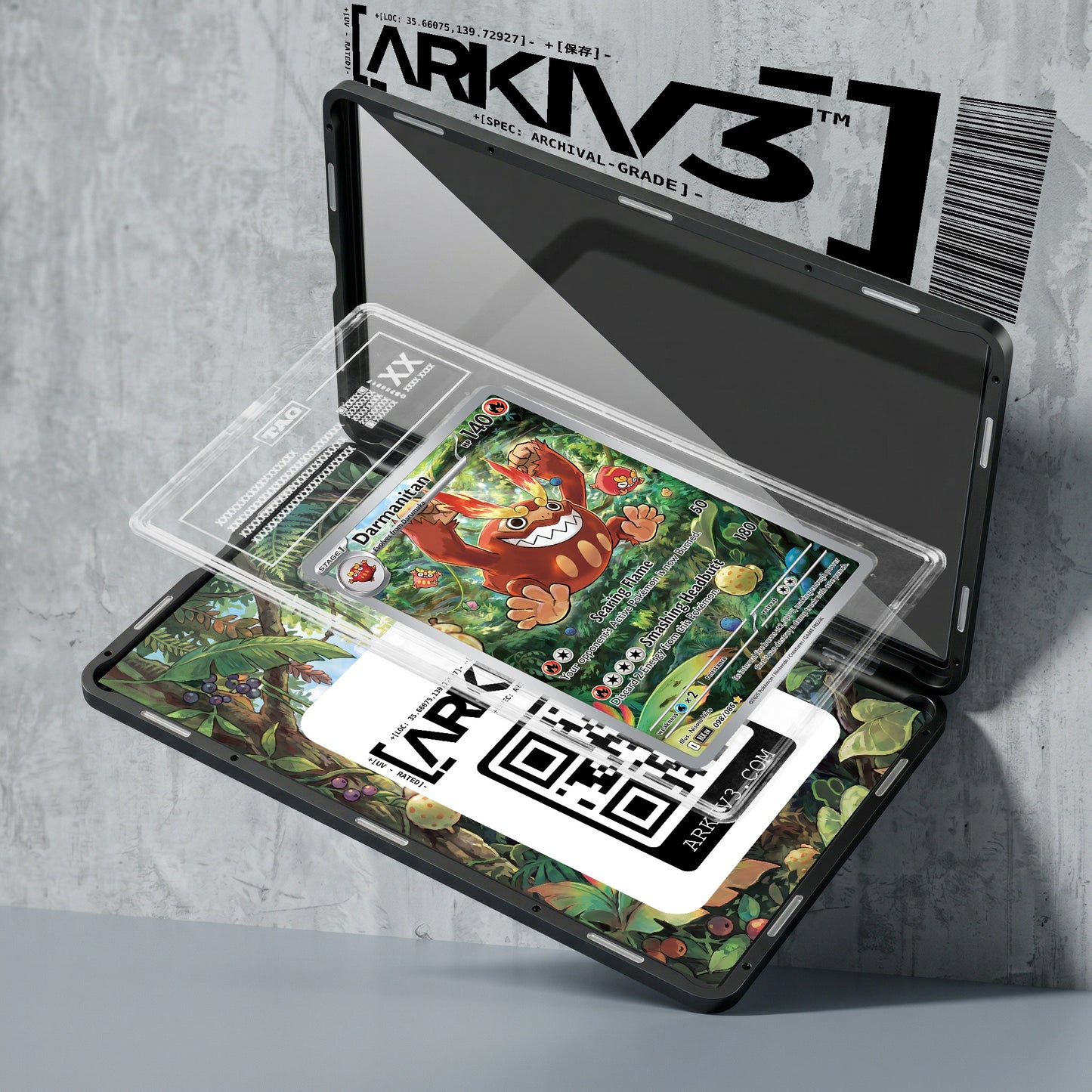 ARKIV3 TAG graded exploded mockup