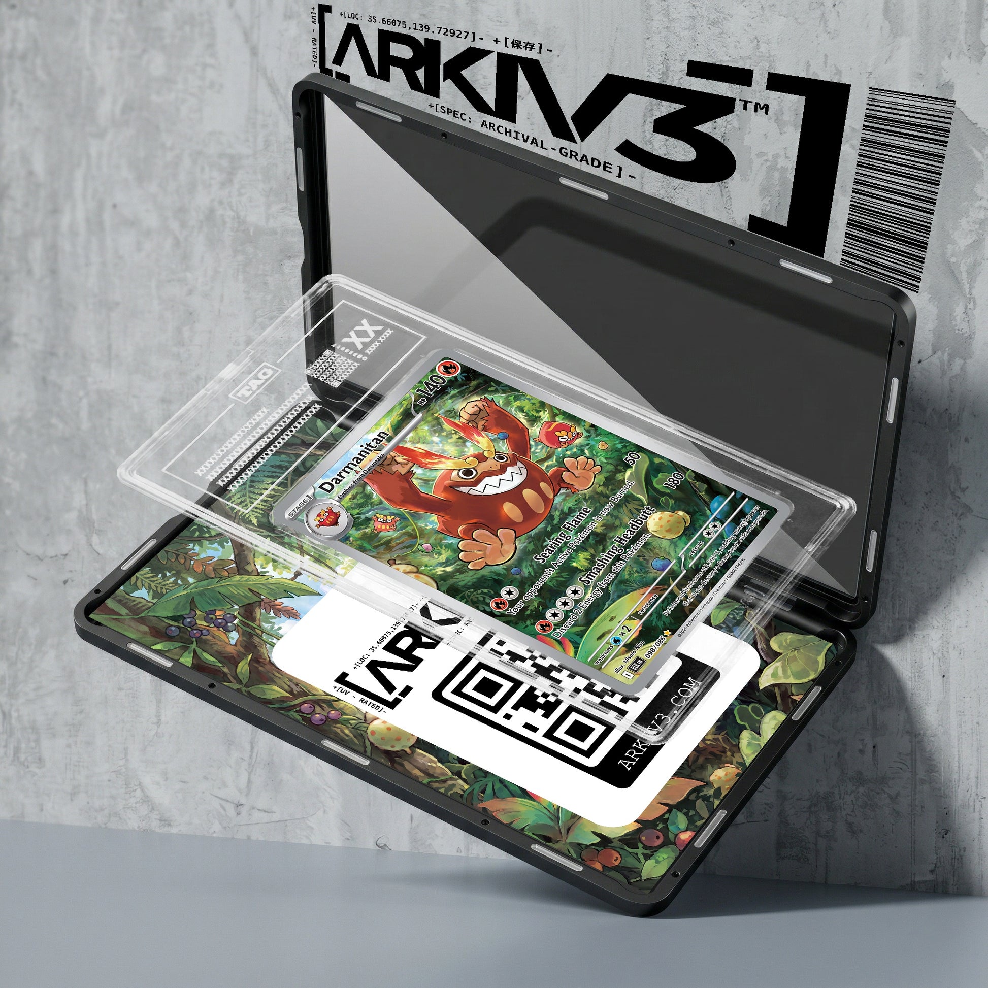 ARKIV3 TAG graded exploded mockup