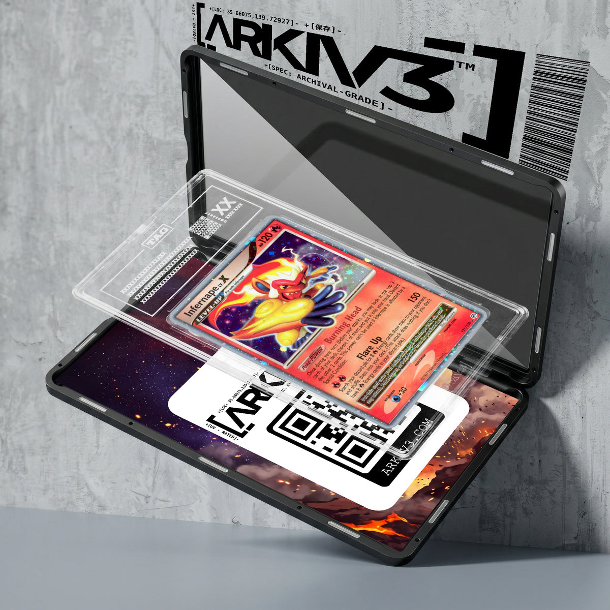 ARKIV3 TAG graded exploded mockup