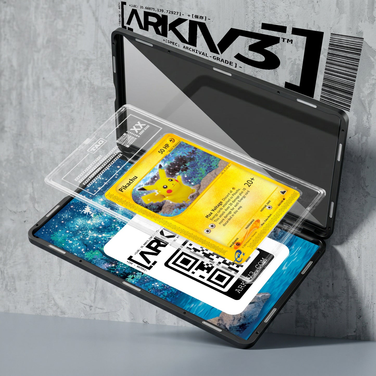 ARKIV3 TAG graded exploded mockup