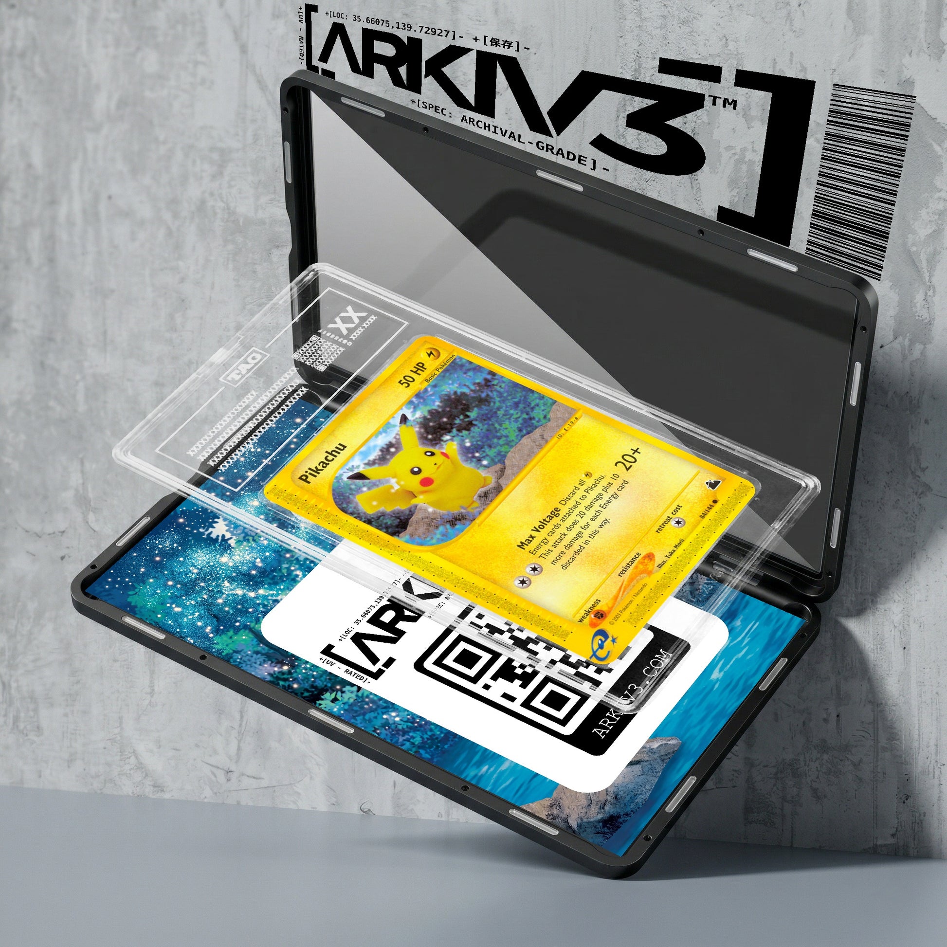 ARKIV3 TAG graded exploded mockup