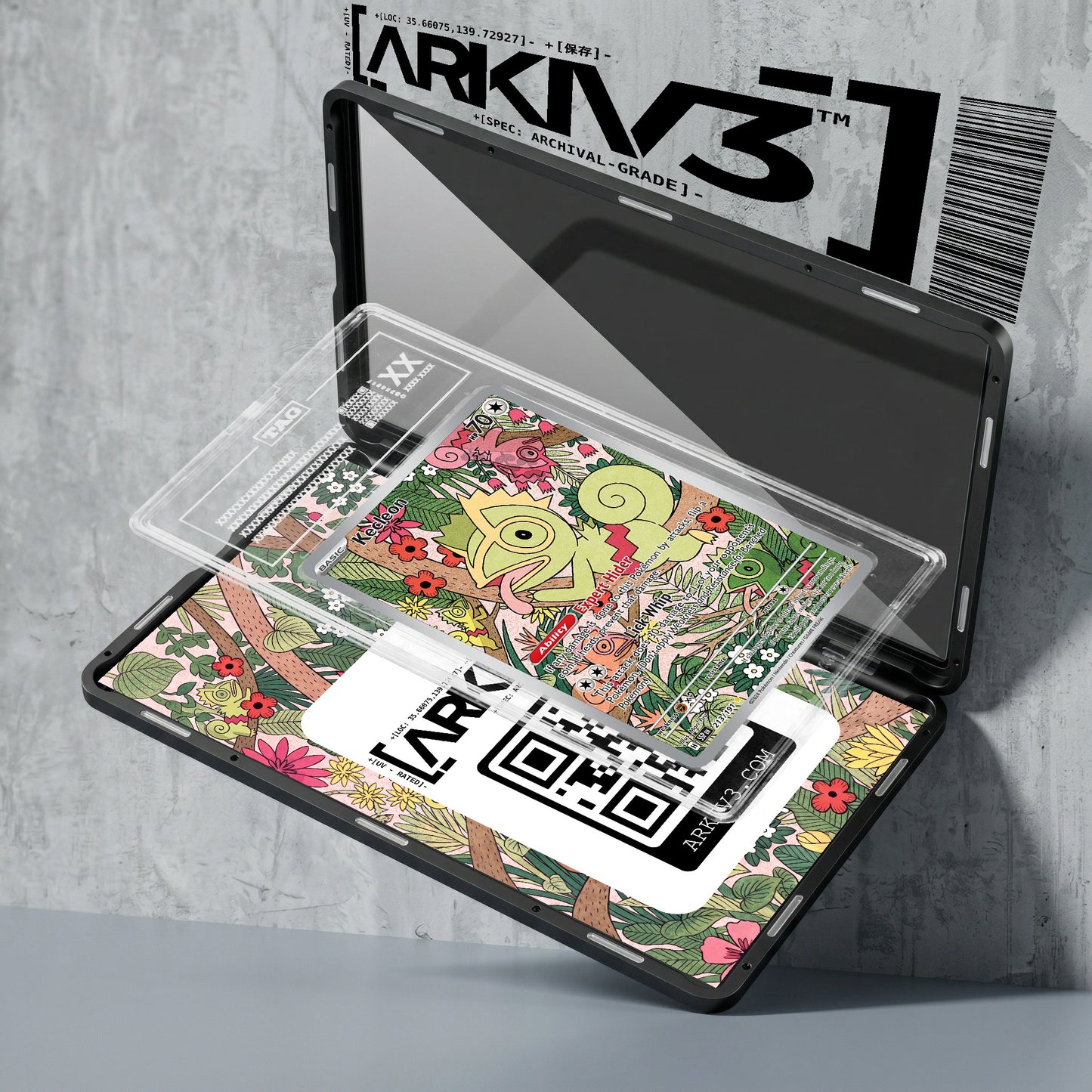 ARKIV3 TAG graded exploded mockup